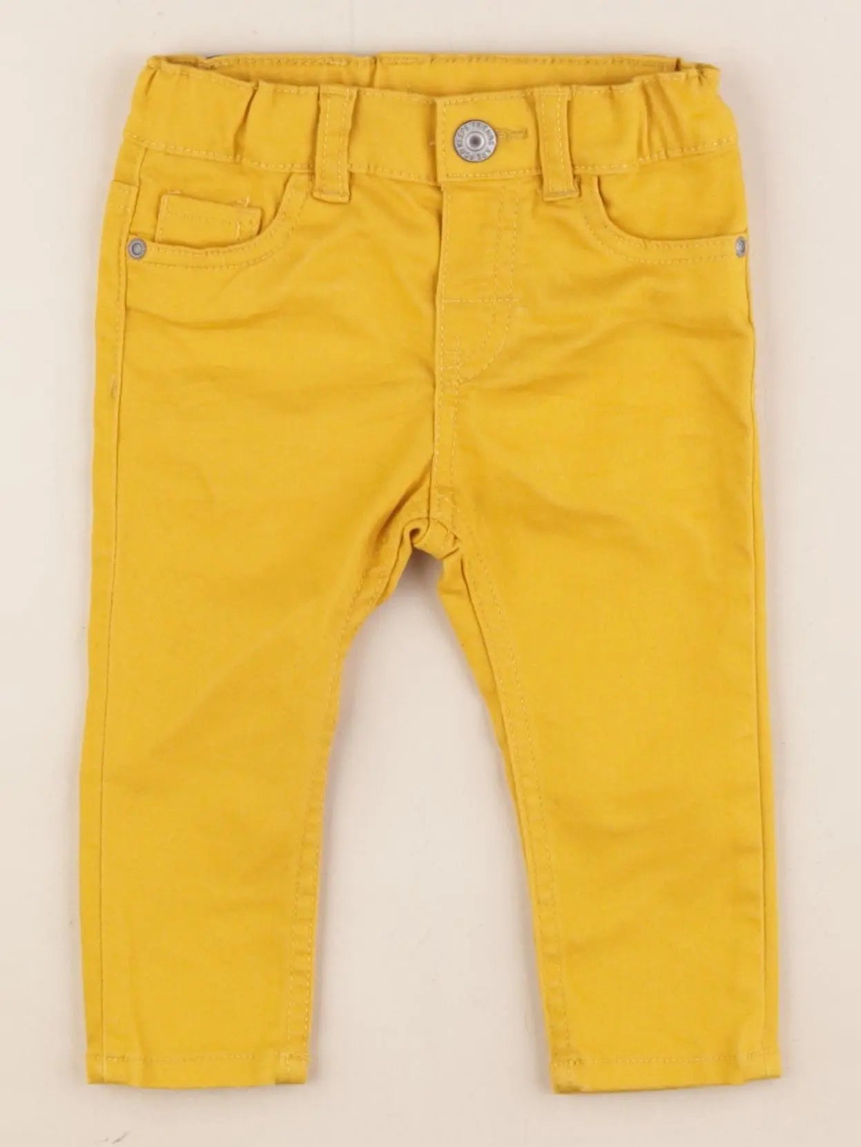 H&M - pantalon jaune - 4/6 mois
