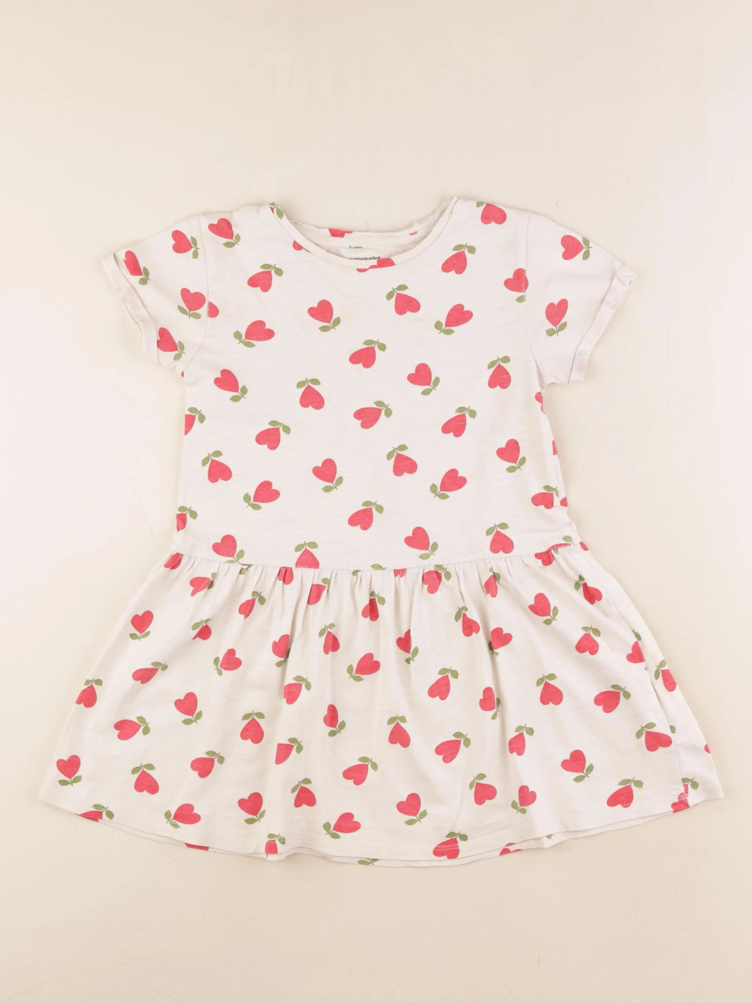 Vertbaudet - robe beige - 6 ans