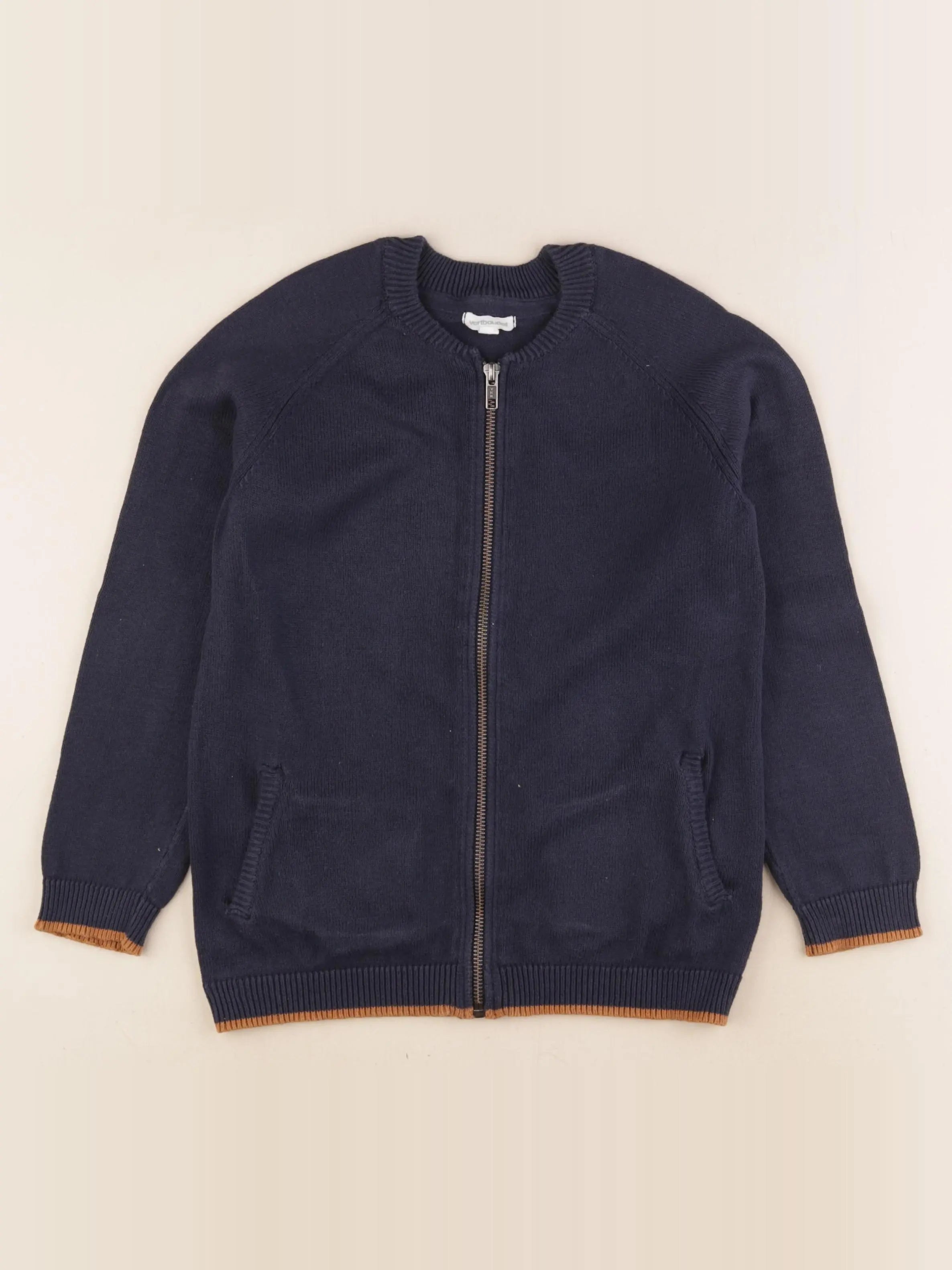 Vertbaudet - gilet bleu - 8 ans