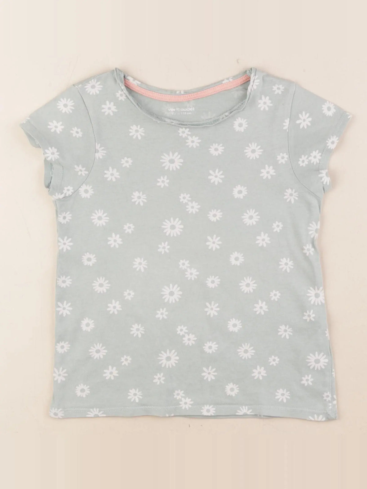 Vertbaudet - tee-shirt bleu - 5 ans