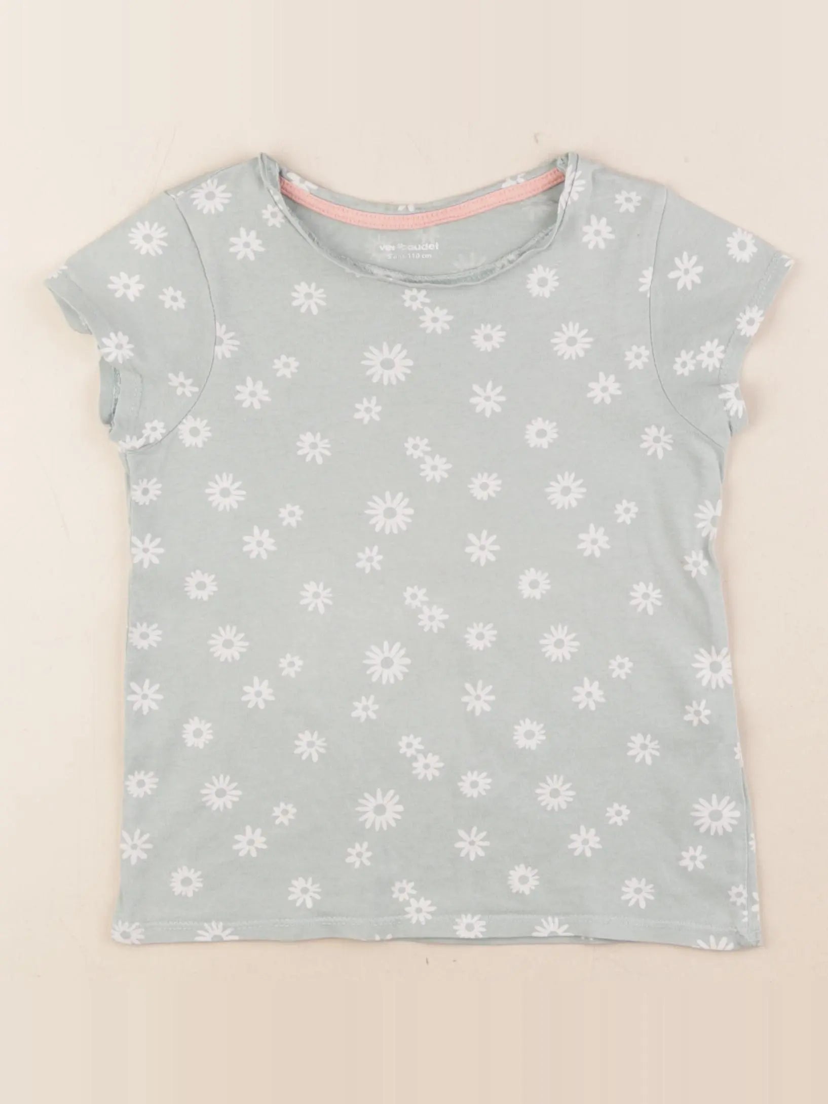 Vertbaudet - tee-shirt bleu - 5 ans