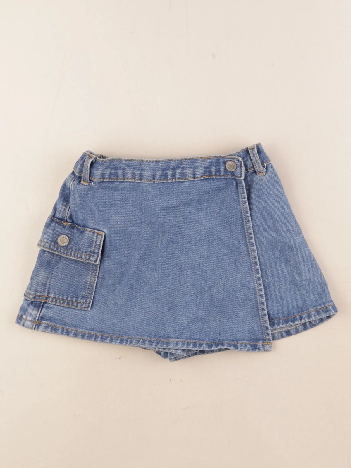 Vertbaudet - jupe short bleu - 6 ans
