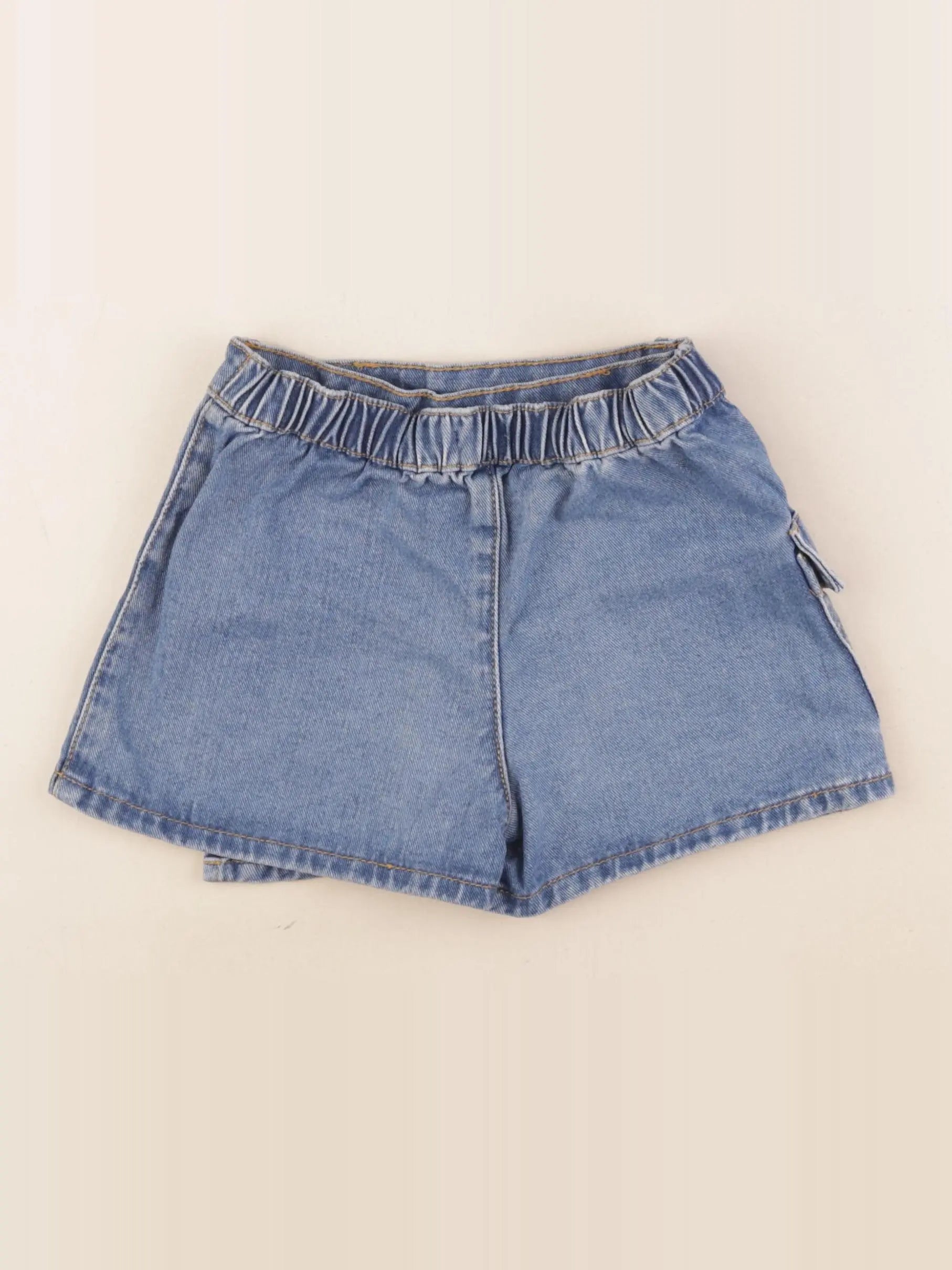 Vertbaudet - jupe short bleu - 6 ans