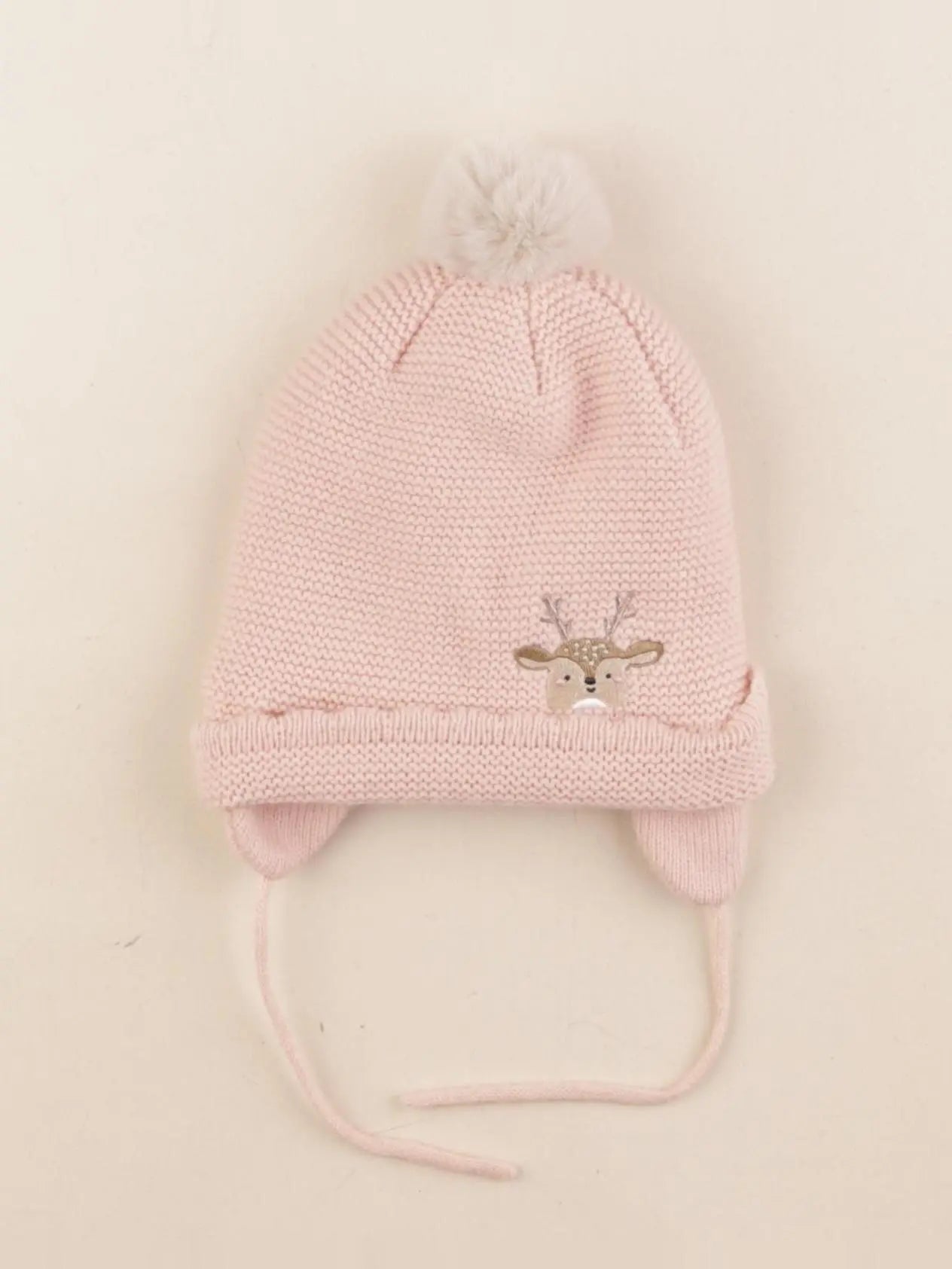 Vertbaudet - bonnet rose, or - 12/18 mois