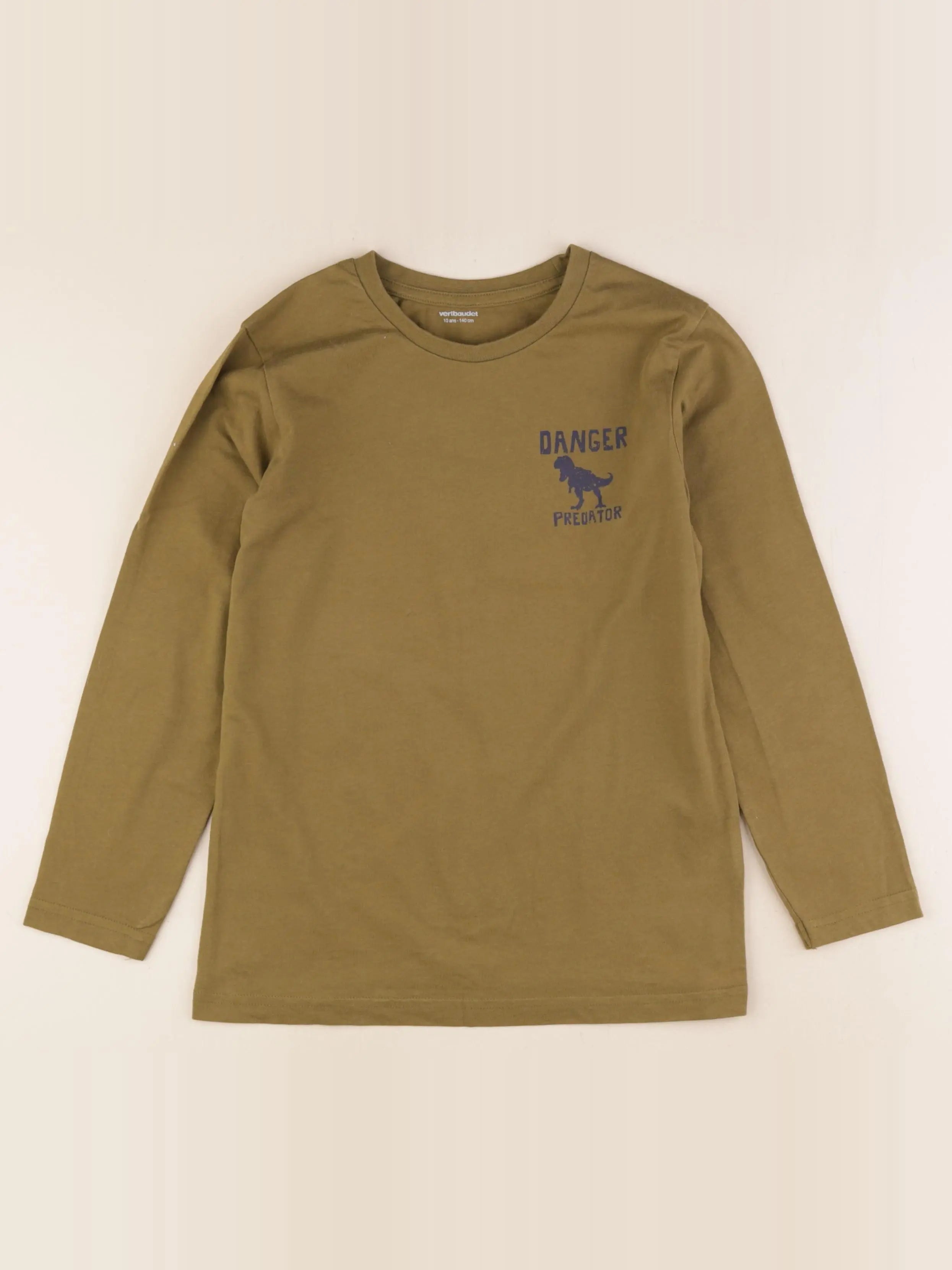 Vertbaudet - tee-shirt vert - 10 ans