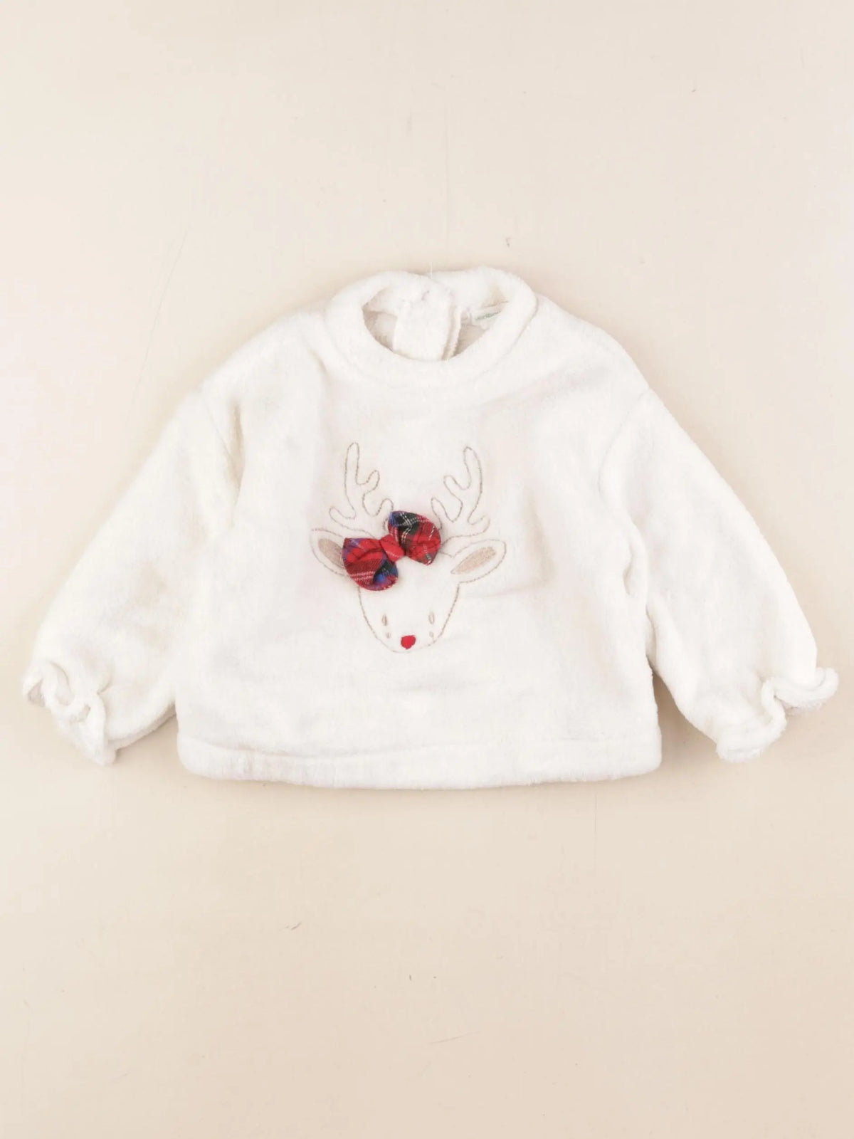 Vertbaudet - pull blanc - 9 mois