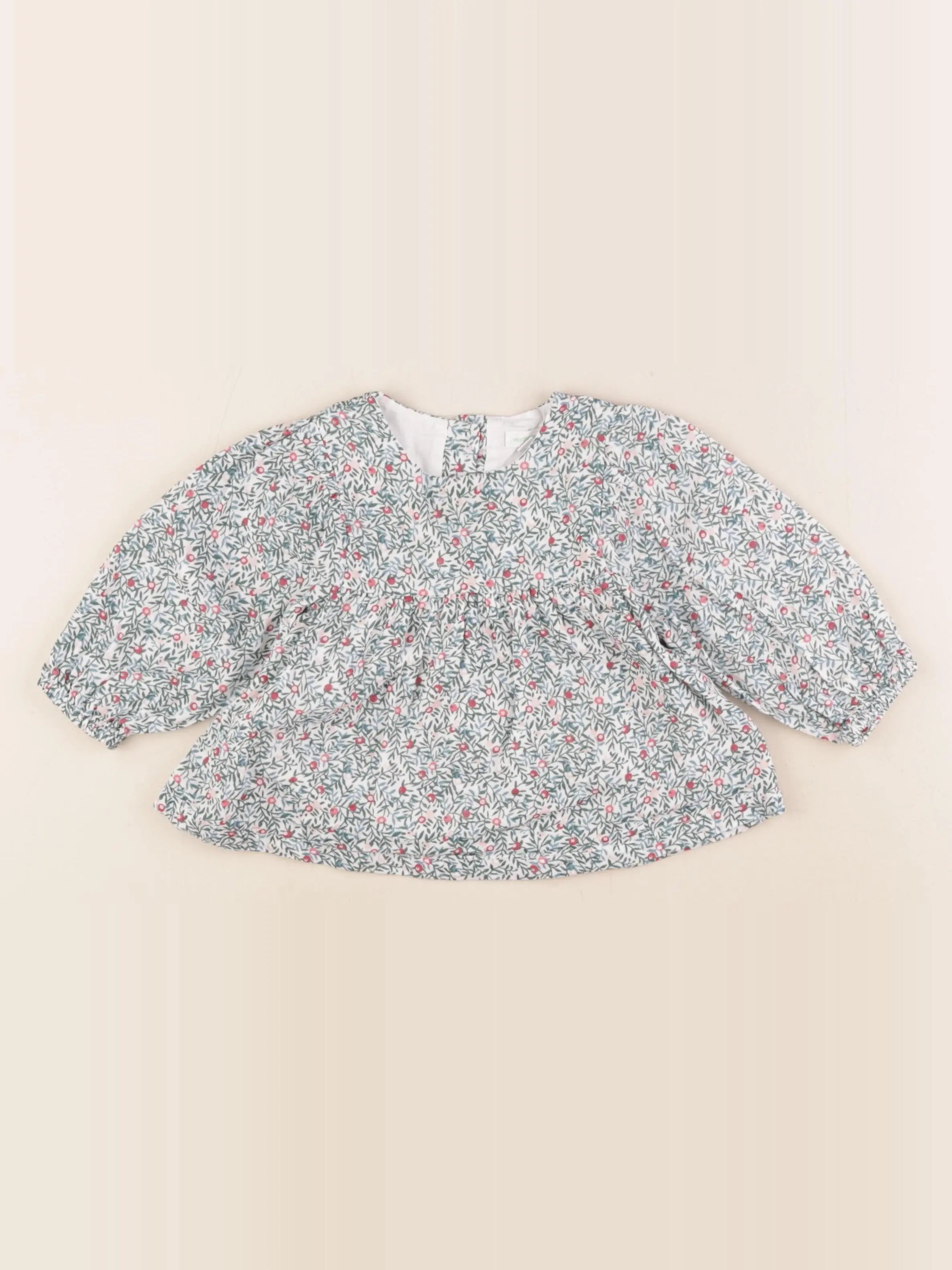 Vertbaudet - blouse multicolore - 12 mois