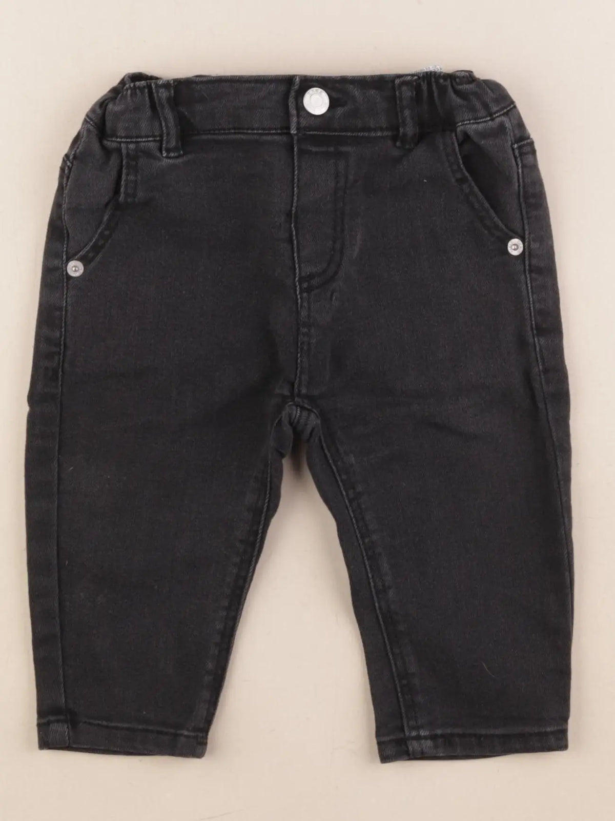 Zara - jean noir - 6/9 mois