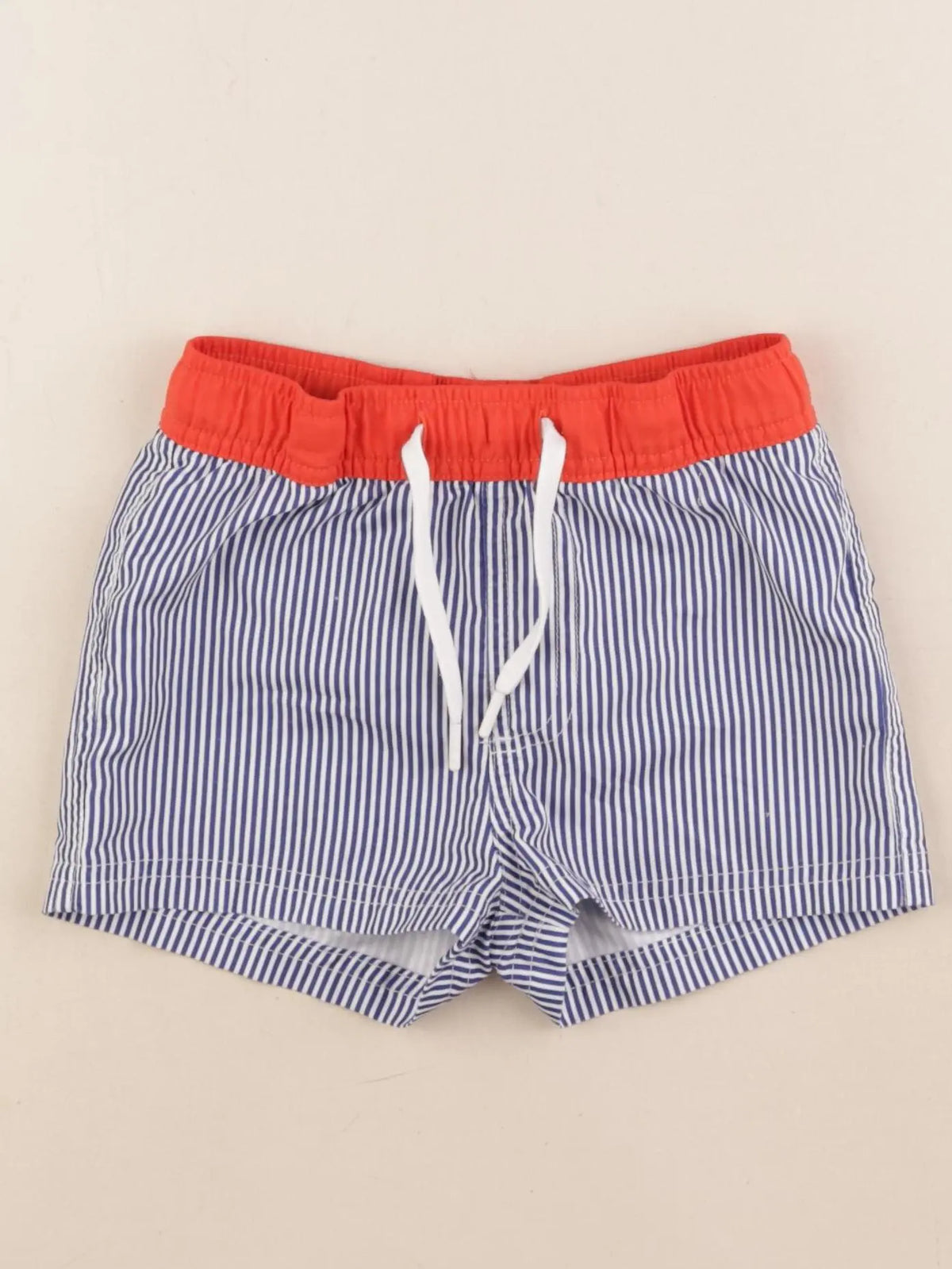 Monoprix - maillot de bain bleu, blanc - 3 ans