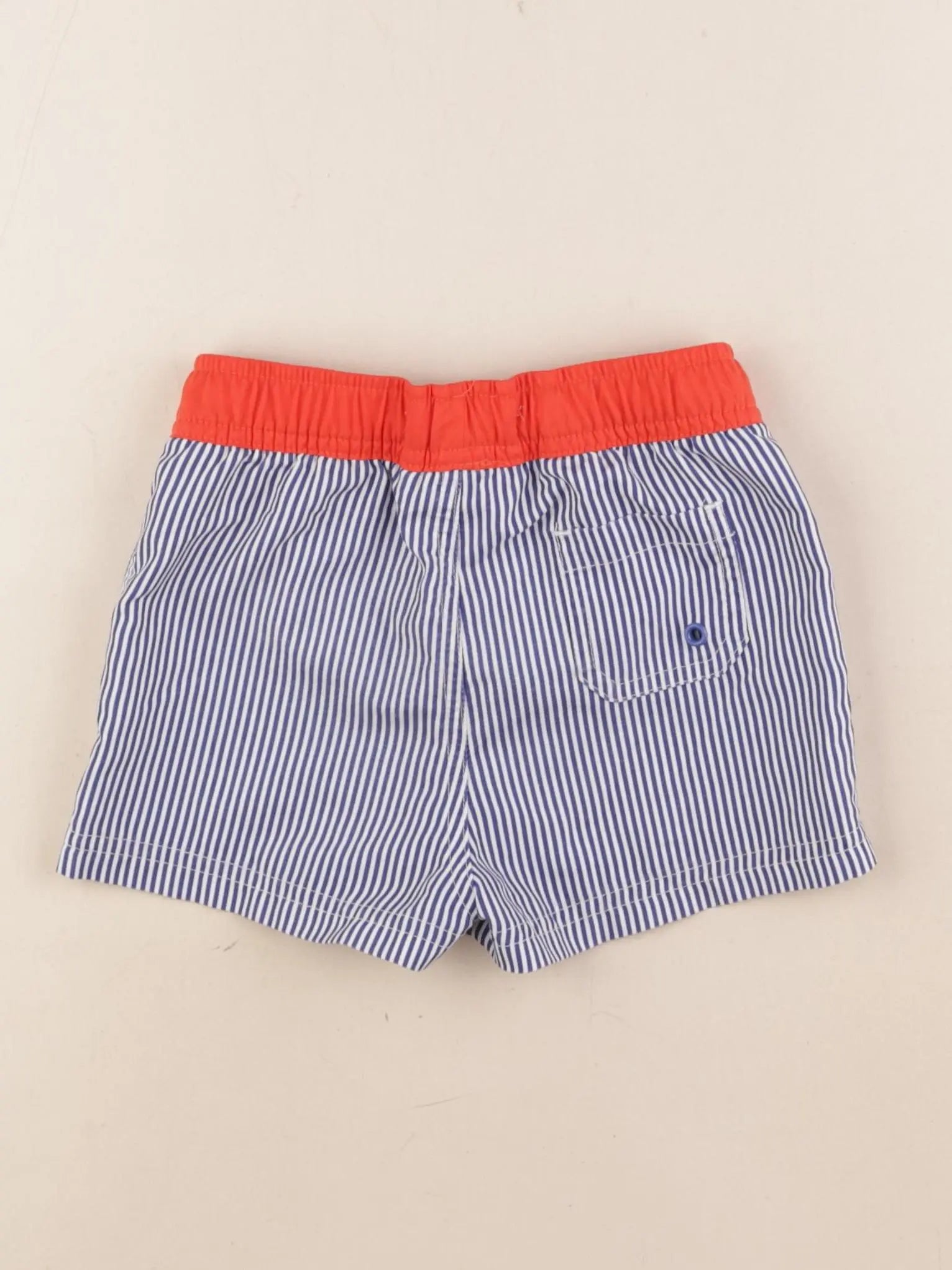 Monoprix - maillot de bain bleu, blanc - 3 ans