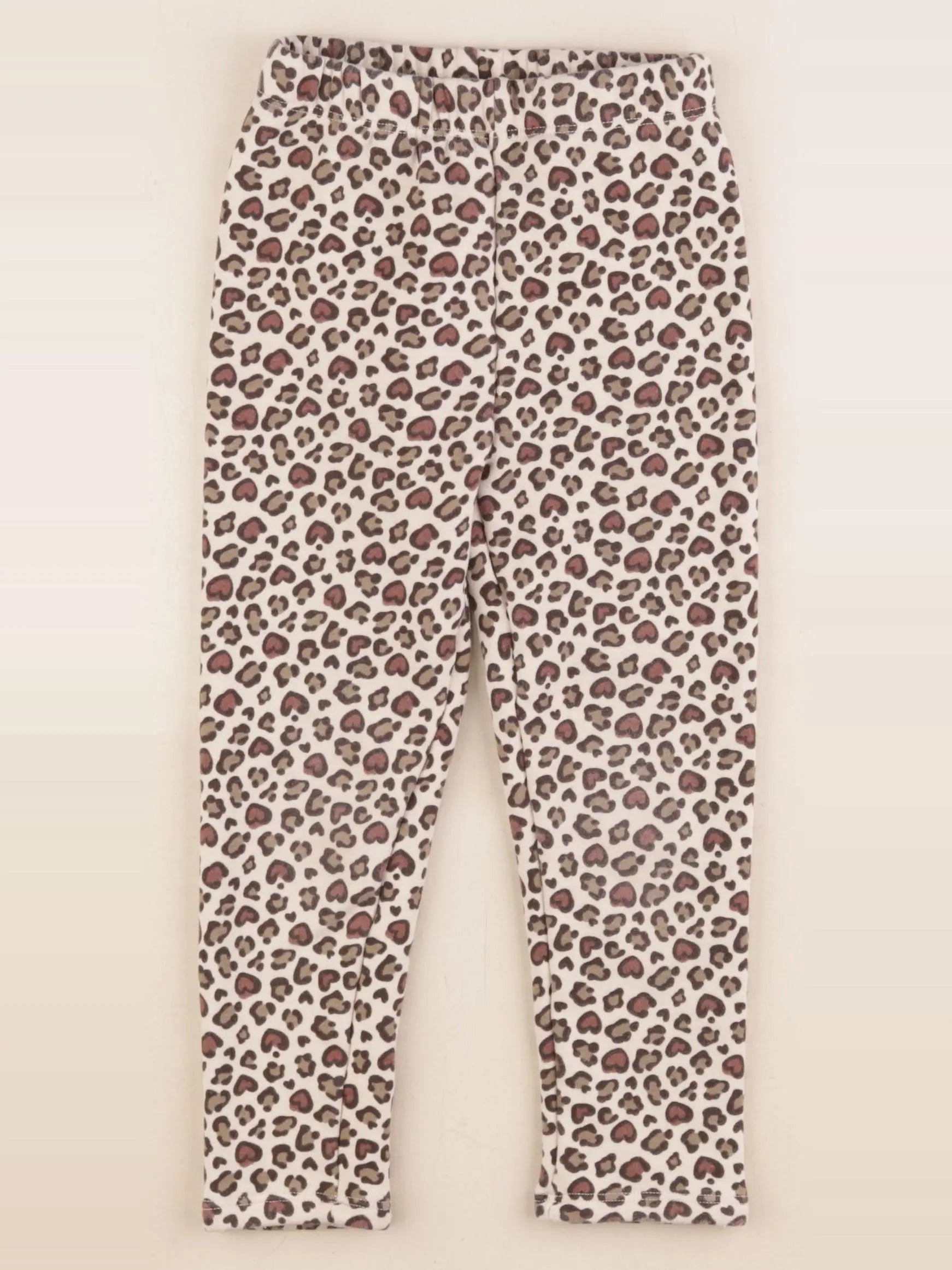 Vertbaudet - legging doublé marron, beige - 5 ans