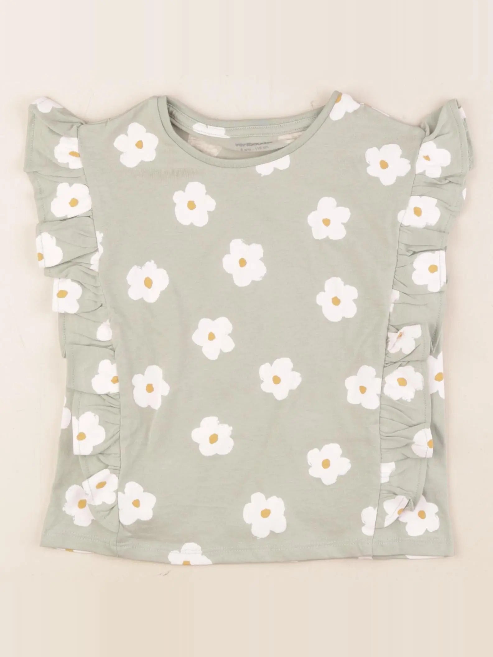 Vertbaudet - tee-shirt vert - 6 ans