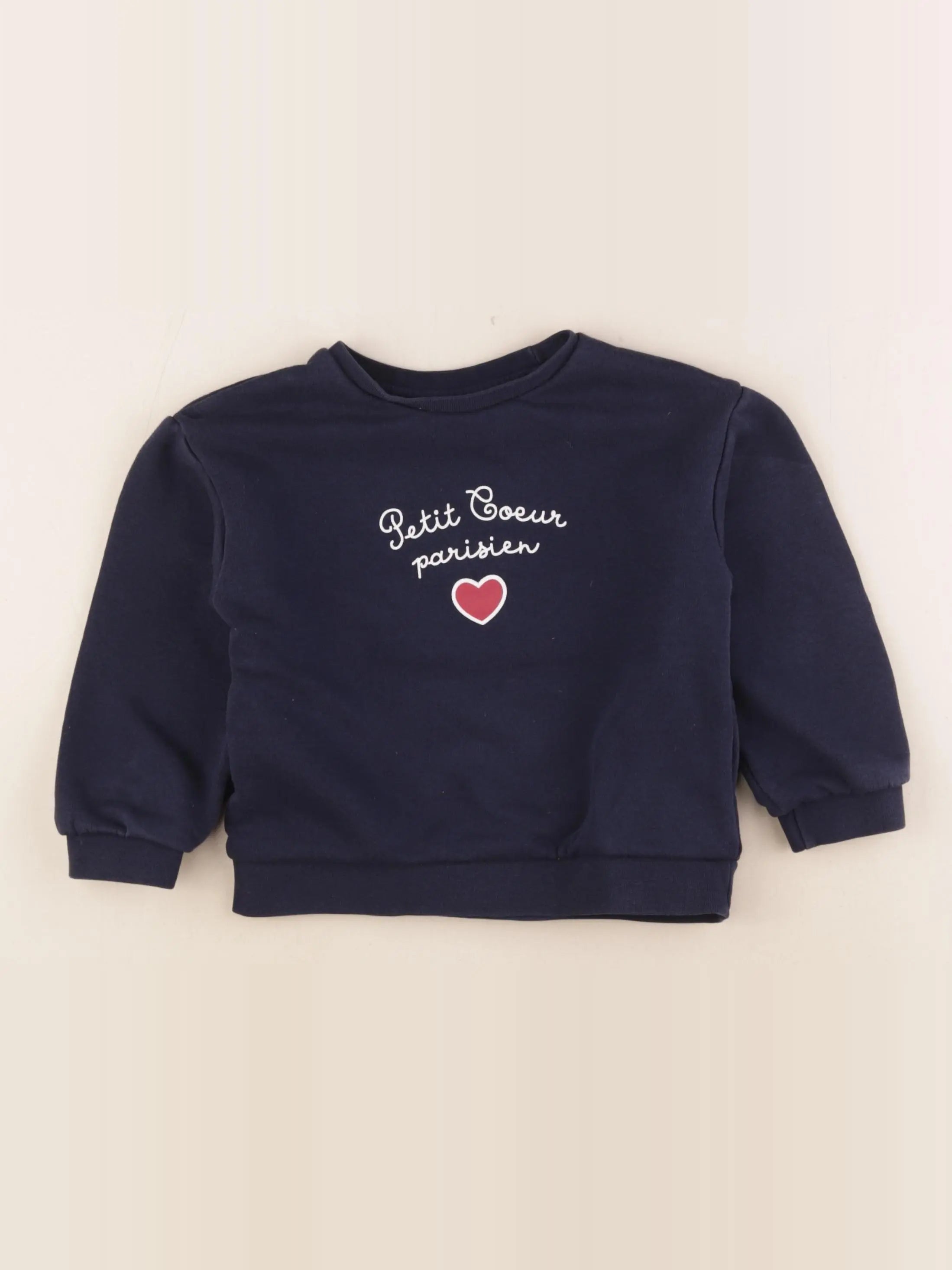 Vertbaudet - sweat bleu - 5 ans