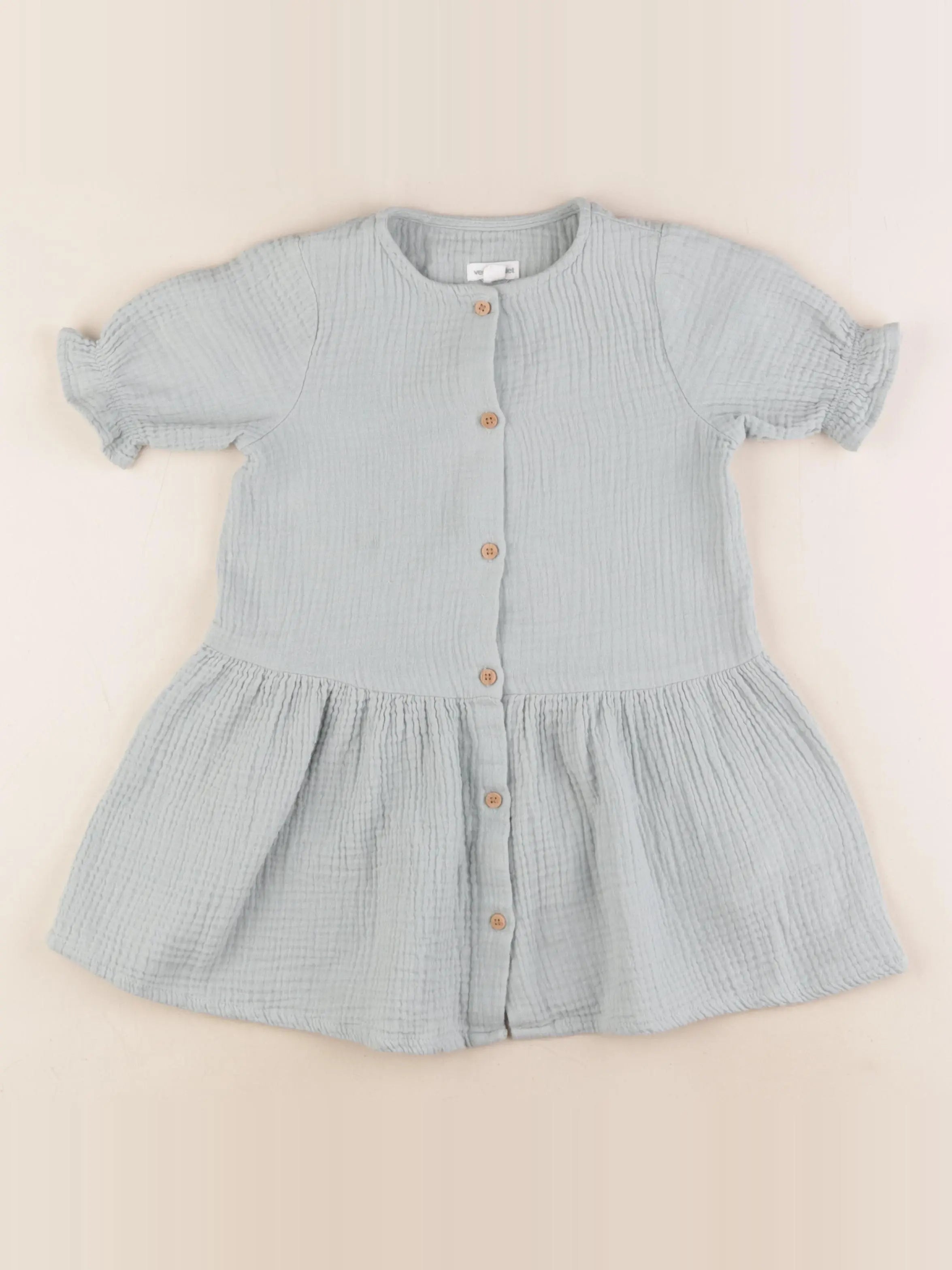 Vertbaudet - robe vert - 4 ans