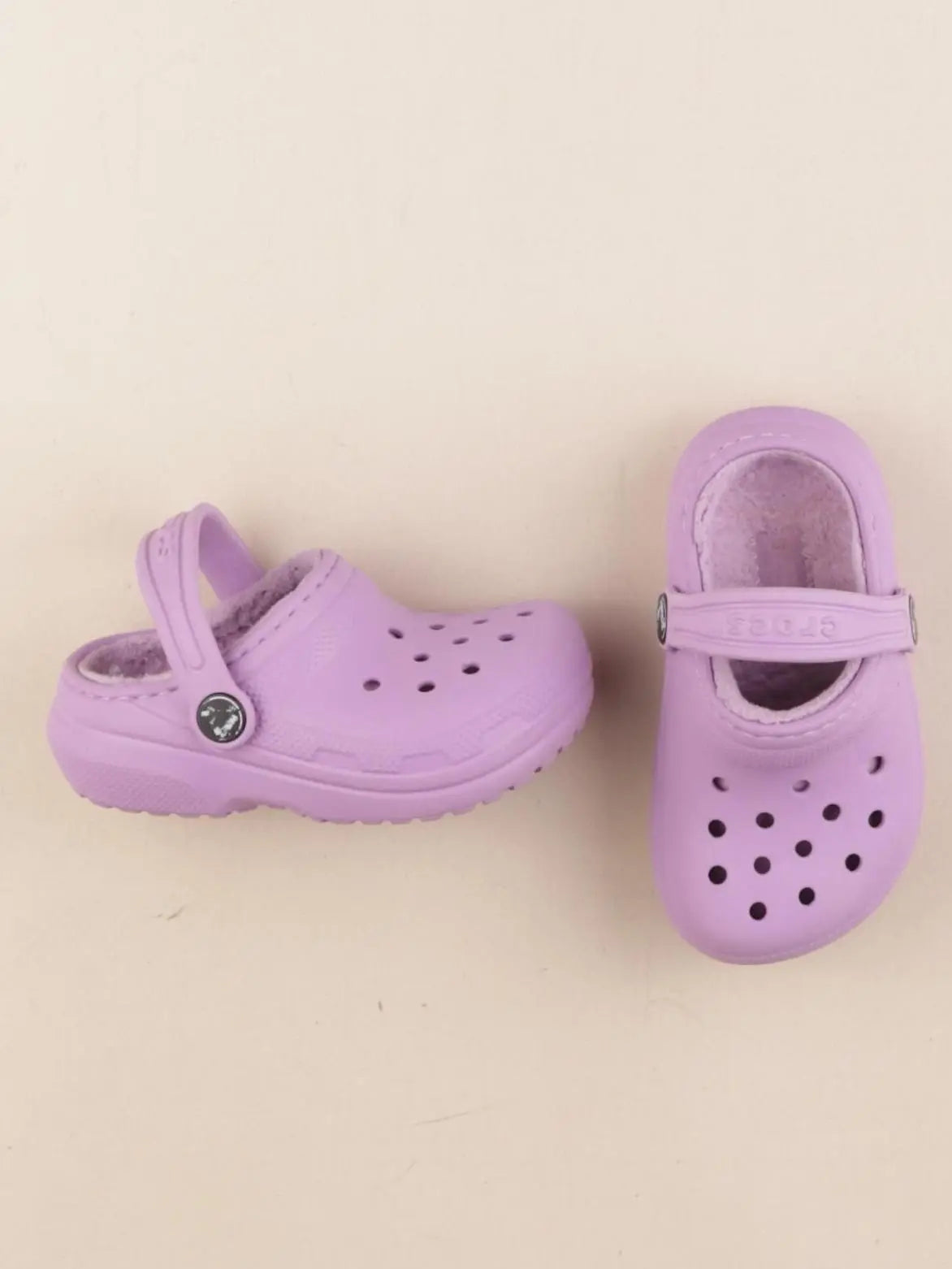 Crocs - sandales fourrées violet - pointure 23/24