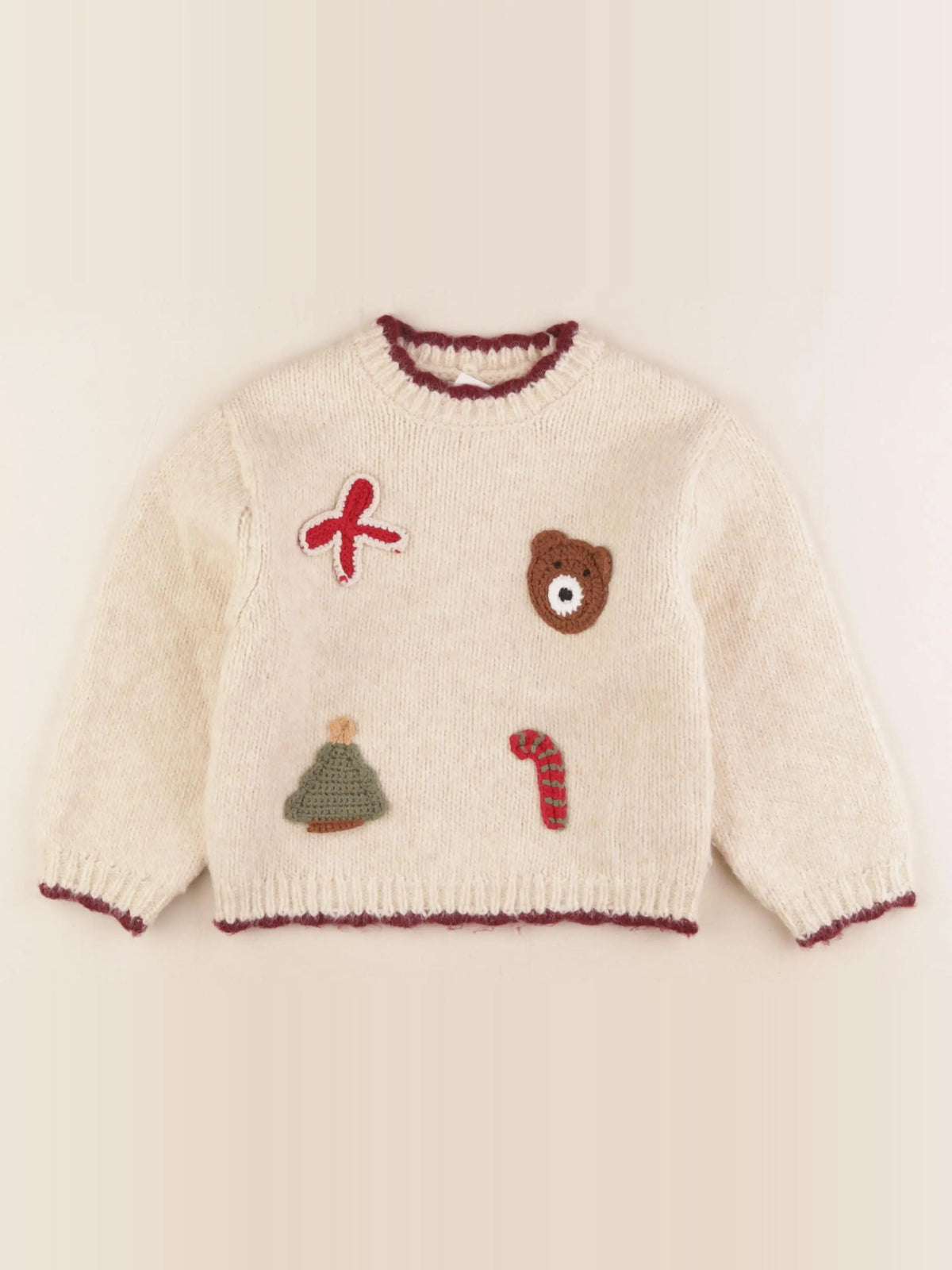 Zara - pull beige - 4 ans