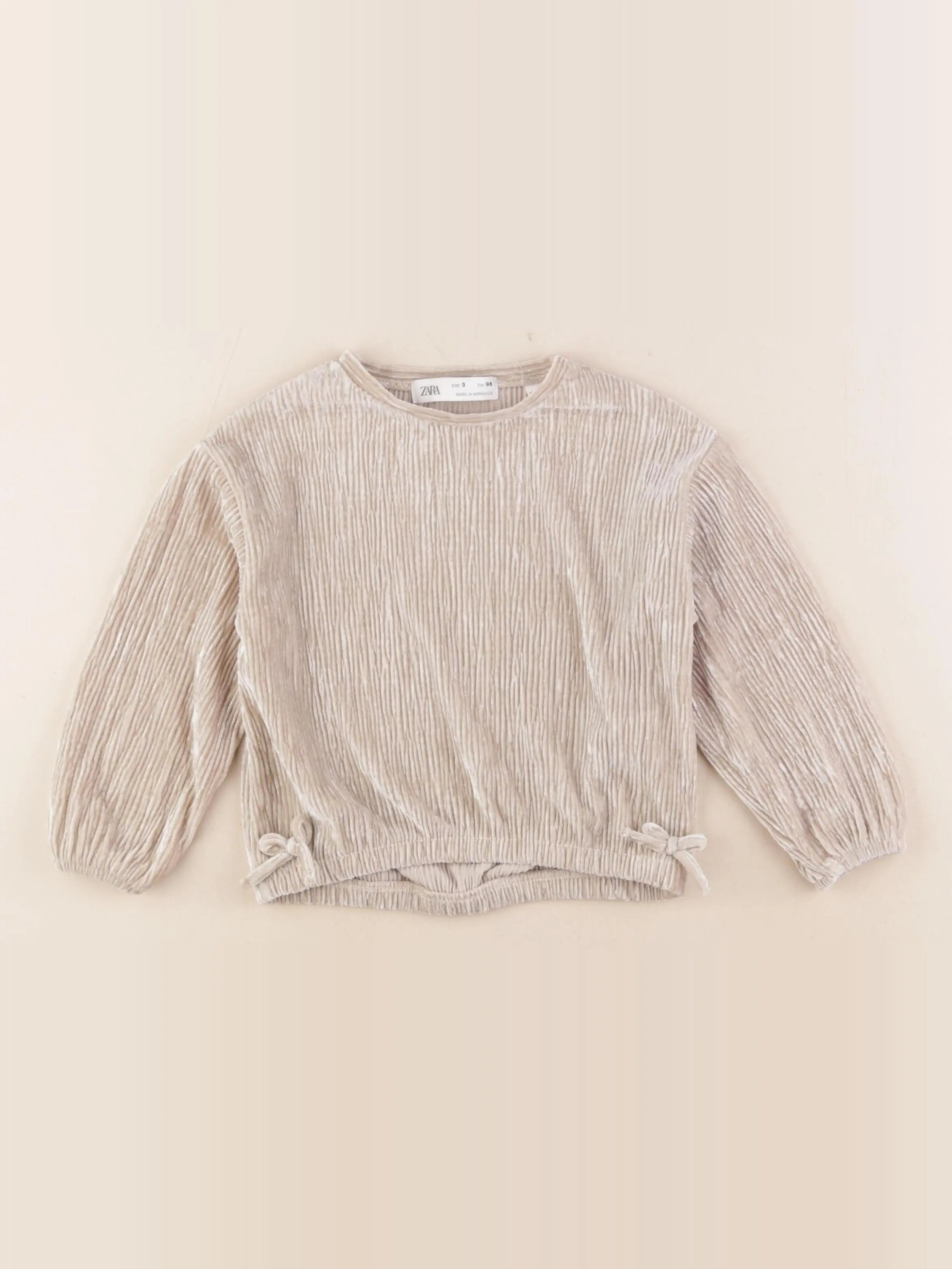 Zara - sweat beige - 3 ans