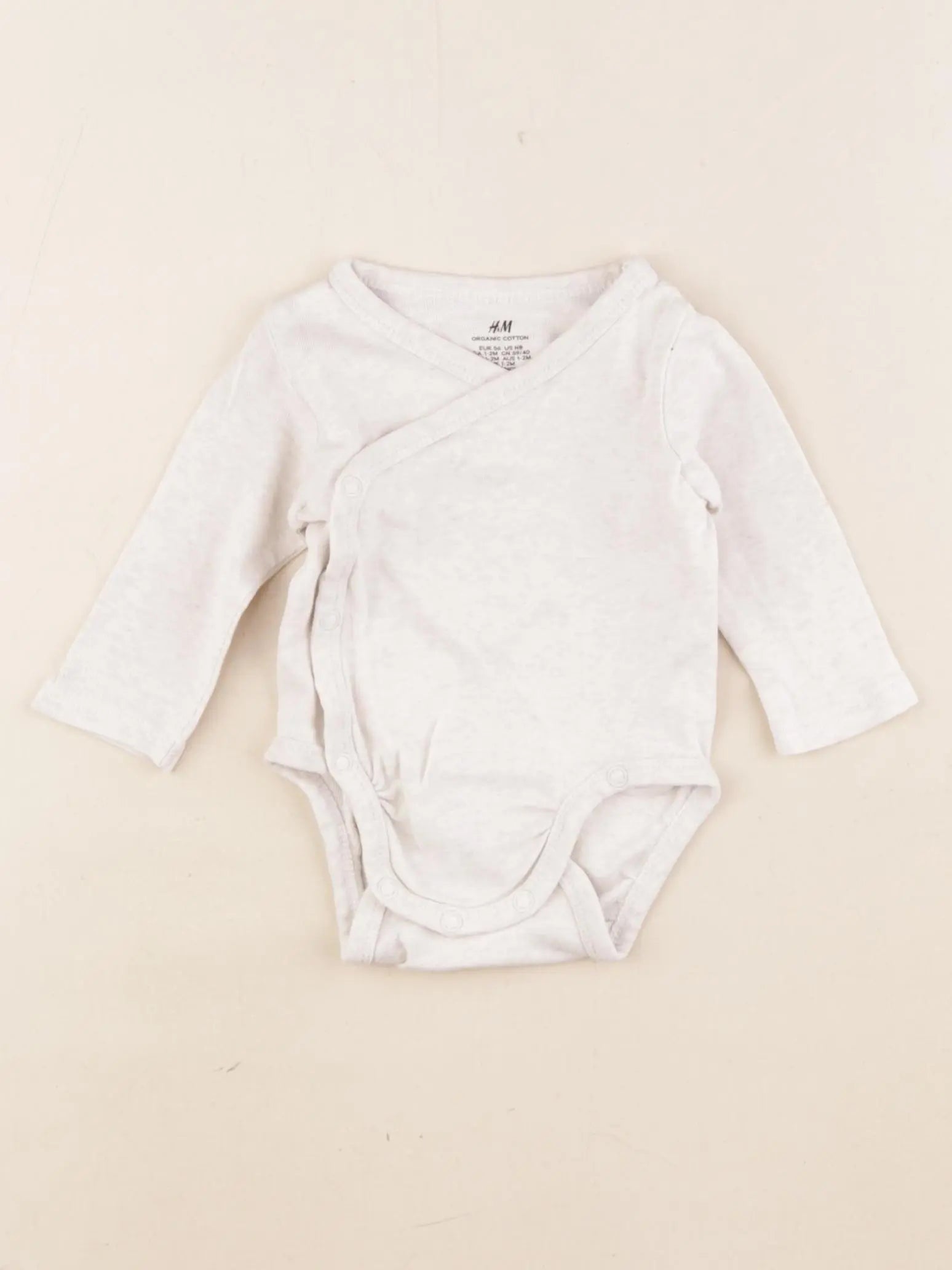 H&M - body marron - 1/2 mois