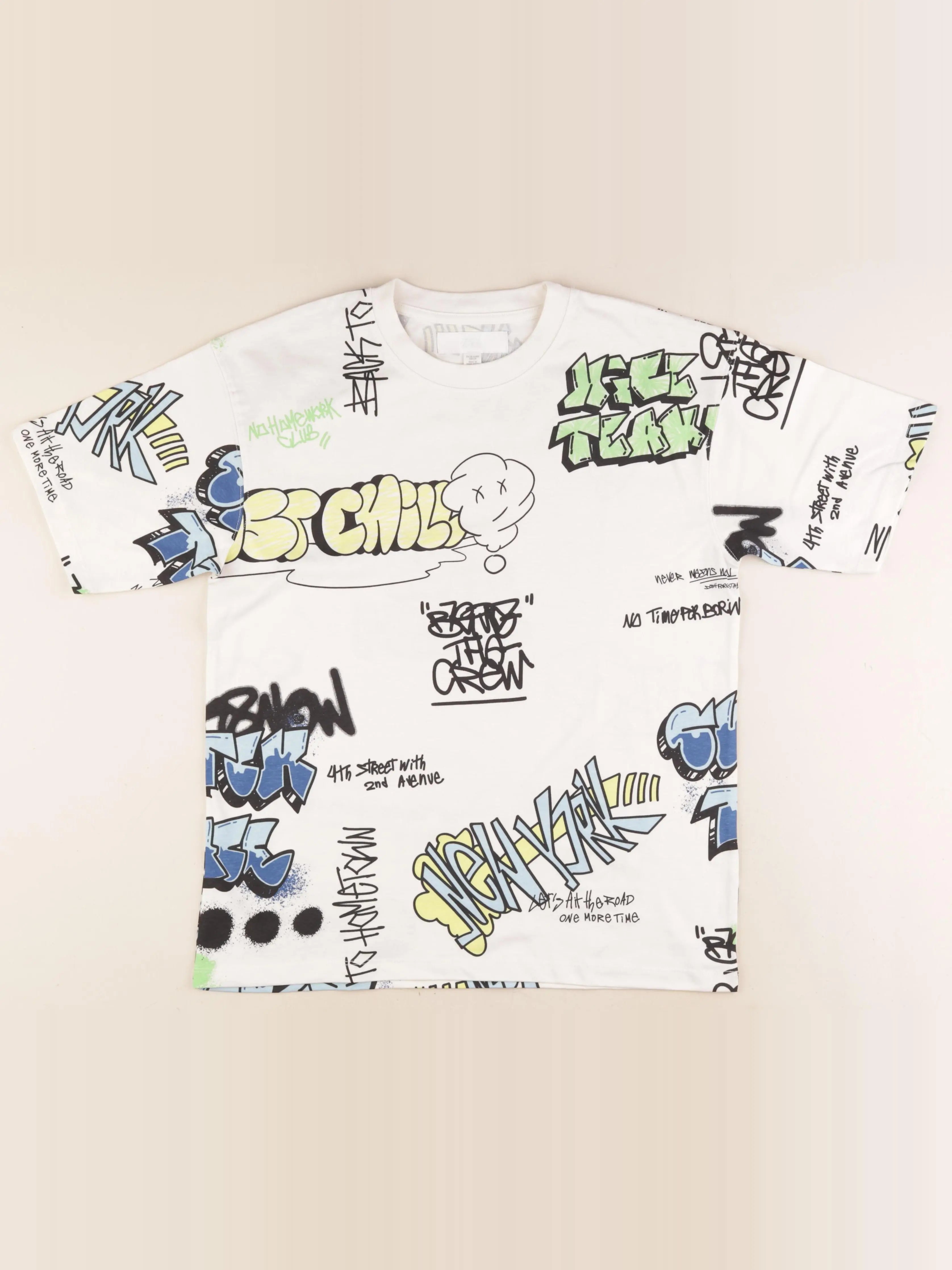 Zara - tee-shirt imprimé au dos multicolore - 11/12 ans