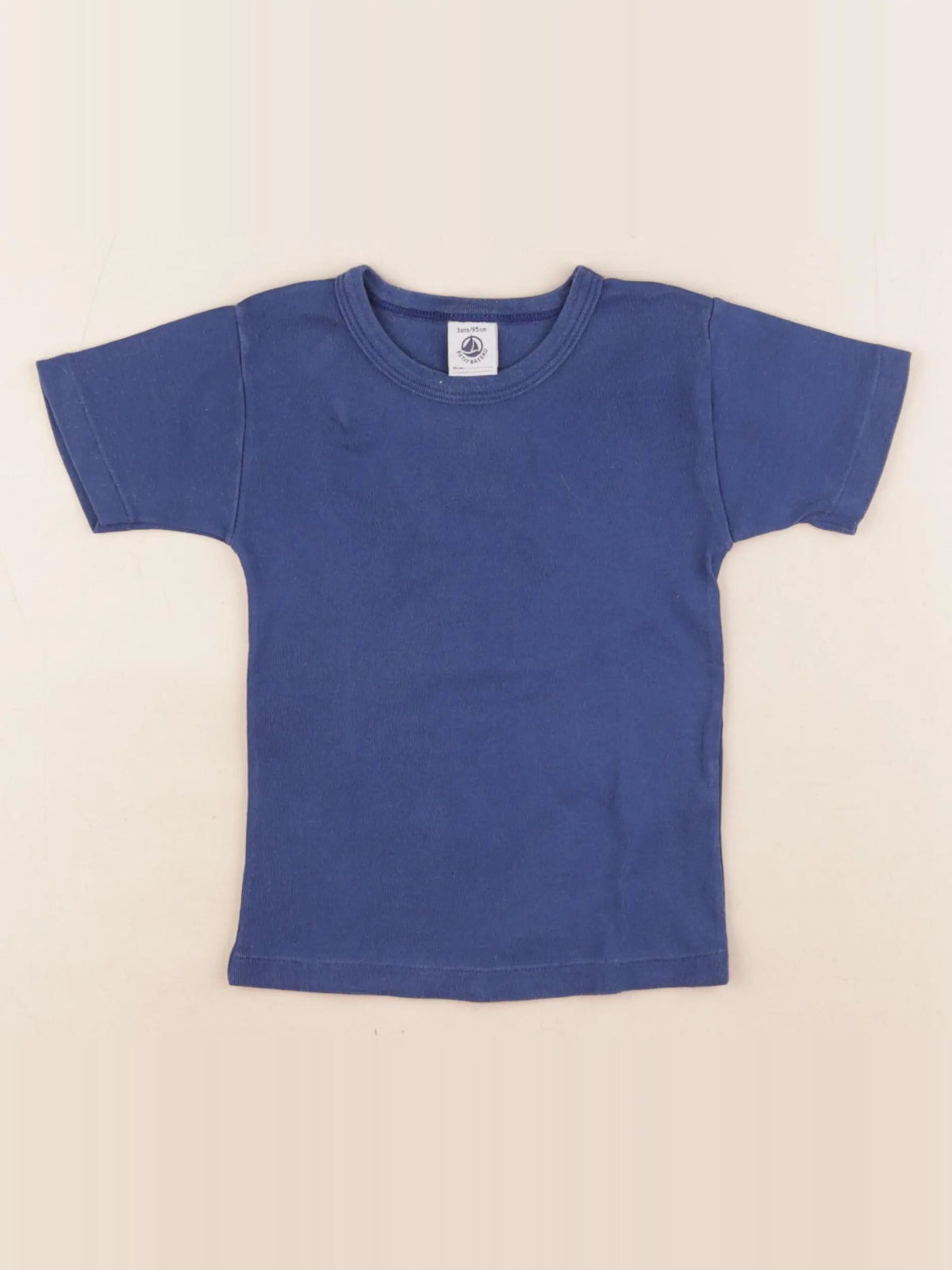 Petit Bateau - maillot de corps bleu - 3 ans