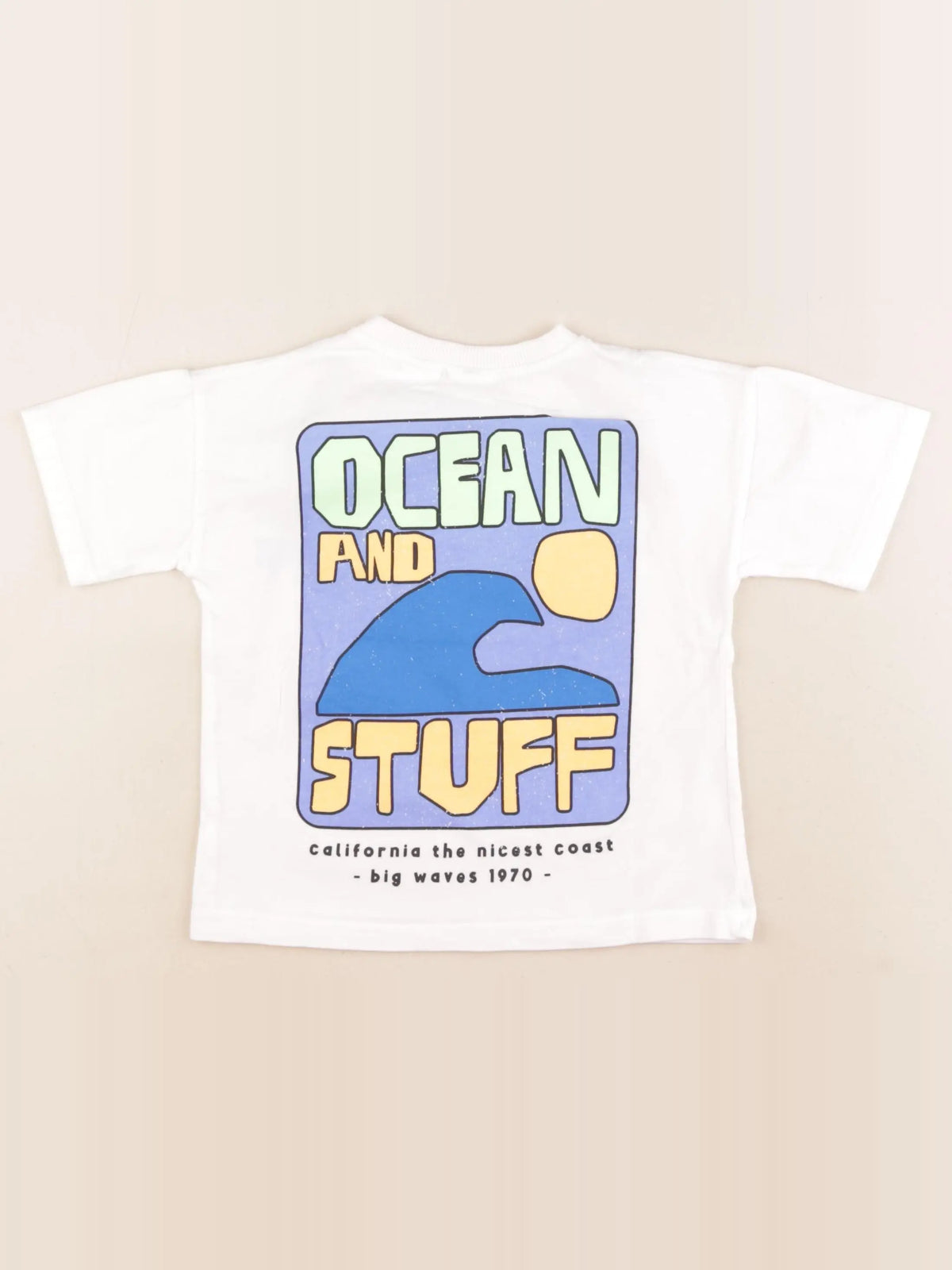 Zara - tee-shirt imprimé au dos blanc - 3 ans