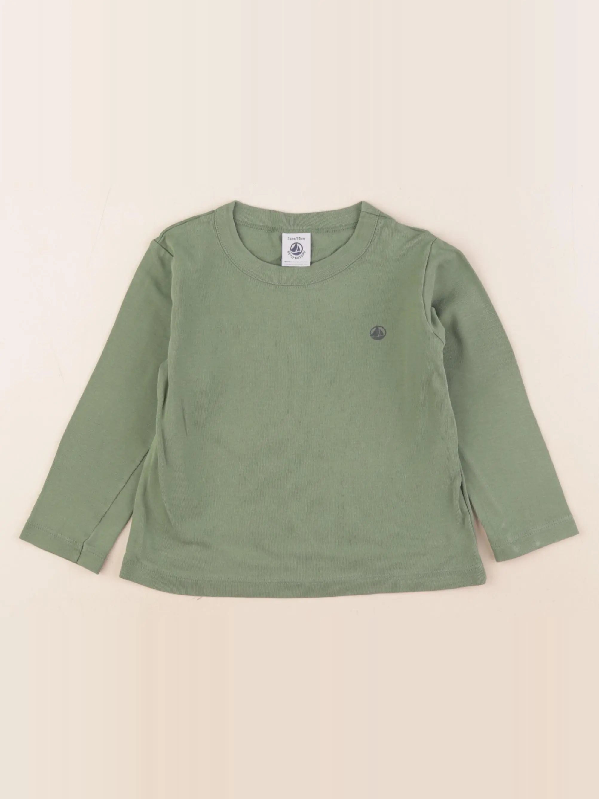Petit Bateau - maillot de corps vert - 3 ans
