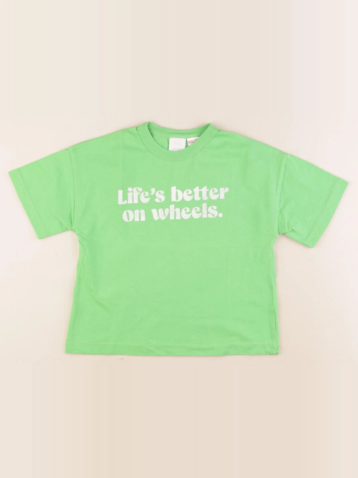 Zara - tee-shirt vert - 3 ans