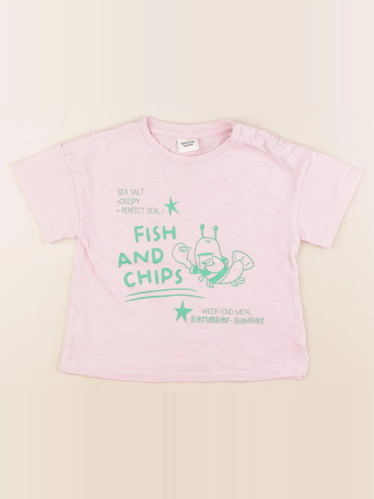 Tape à l'oeil - tee-shirt rose - 36 mois