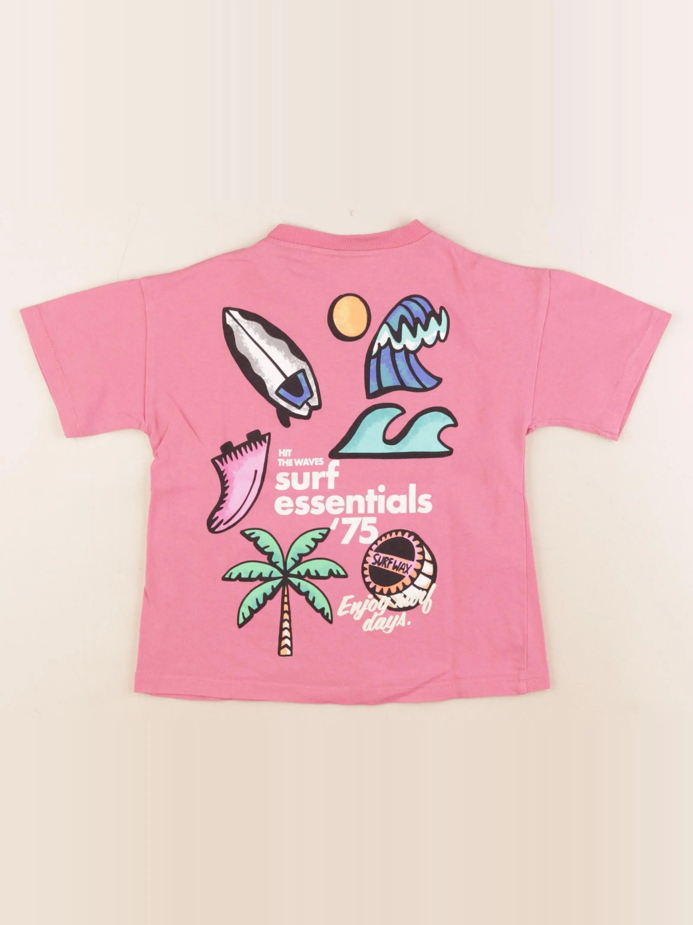 Zara - tee-shirt imprimé au dos rose - 3 ans