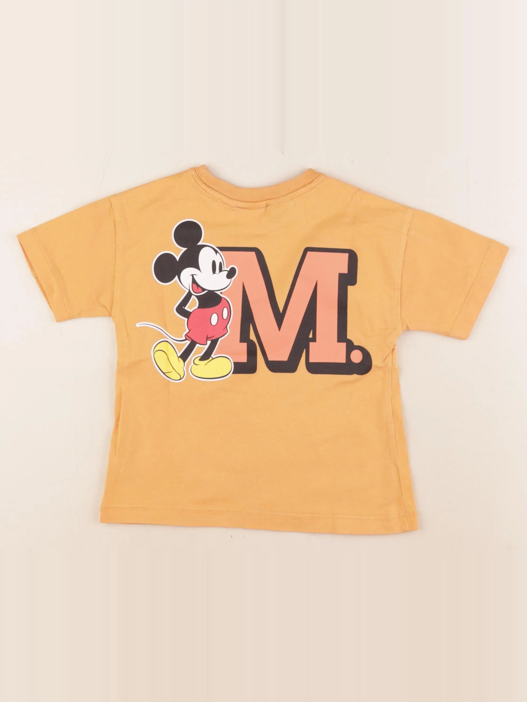 Zara - tee-shirt imprimé au dos orange - 3 ans