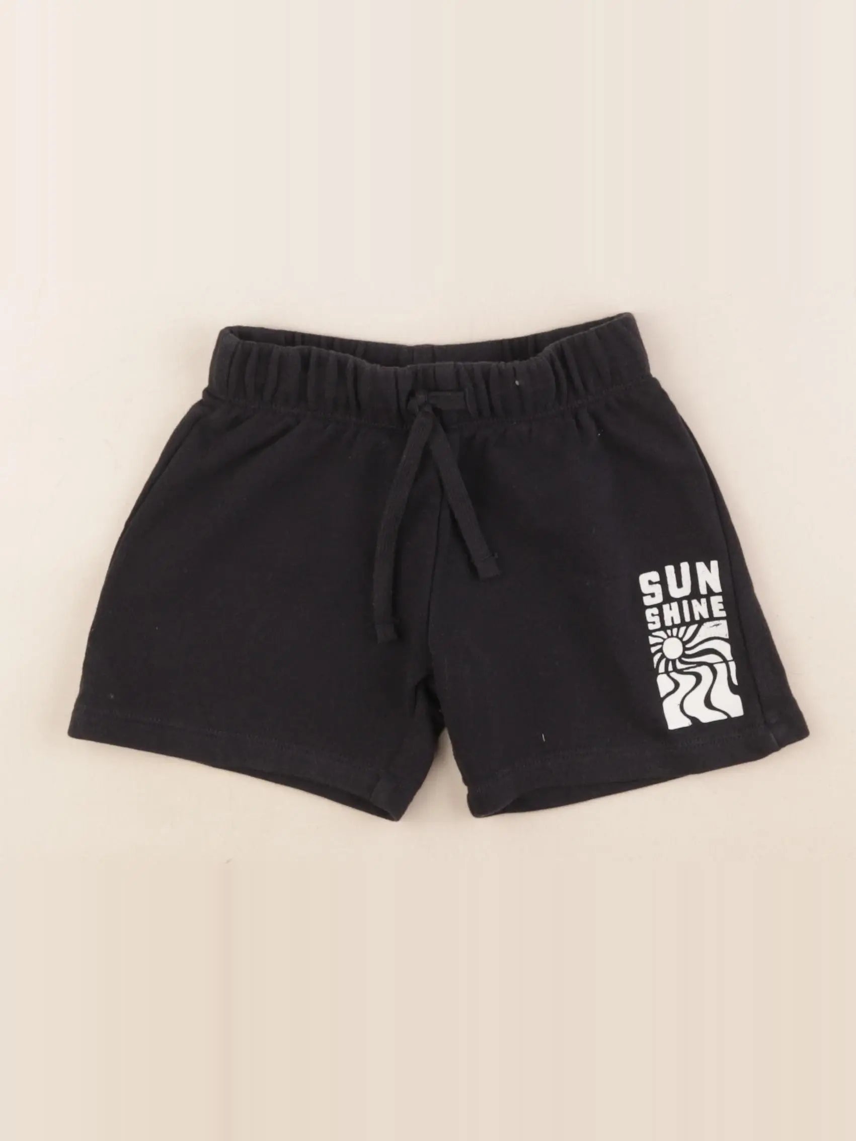 H&M - short noir - 2/3 ans