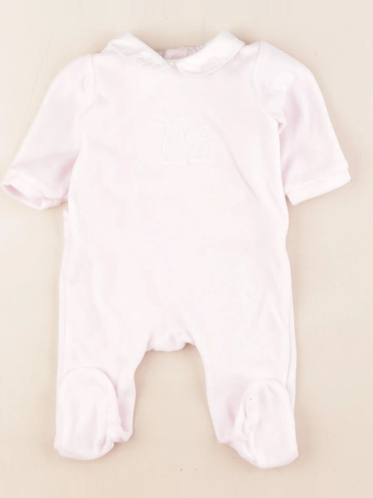 Jacadi - pyjama velours rose - 3 mois