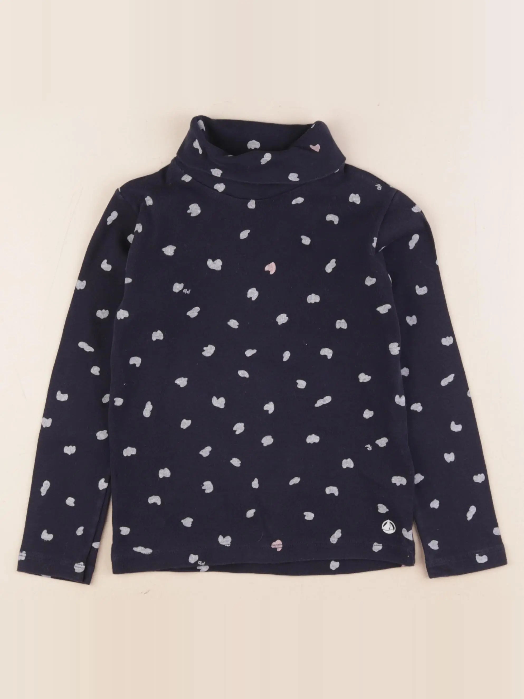 Petit Bateau - sous-pull bleu - 6 ans