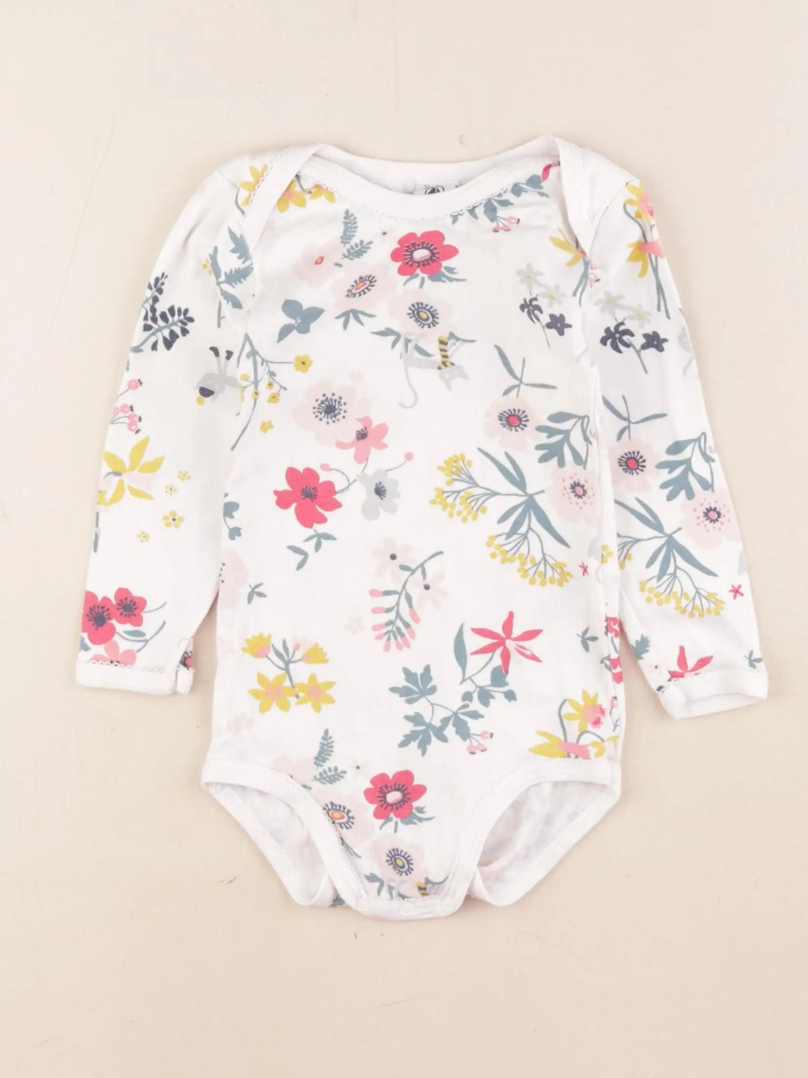 Petit Bateau - body blanc, multicolore - 24 mois