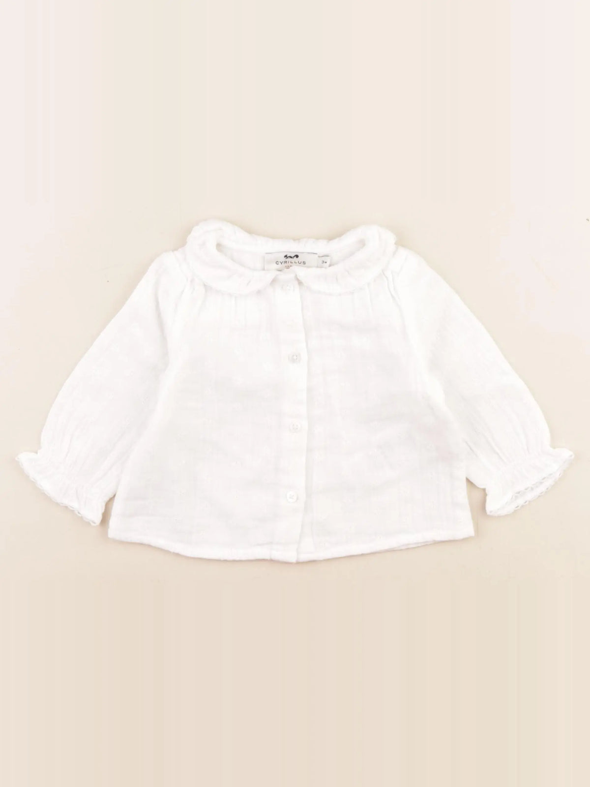 Cyrillus - blouse blanc - 3 mois