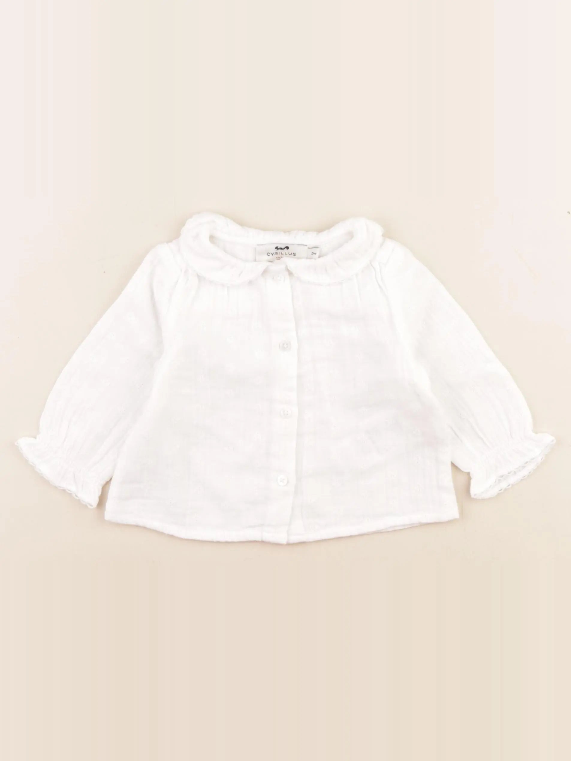 Cyrillus - blouse blanc - 3 mois