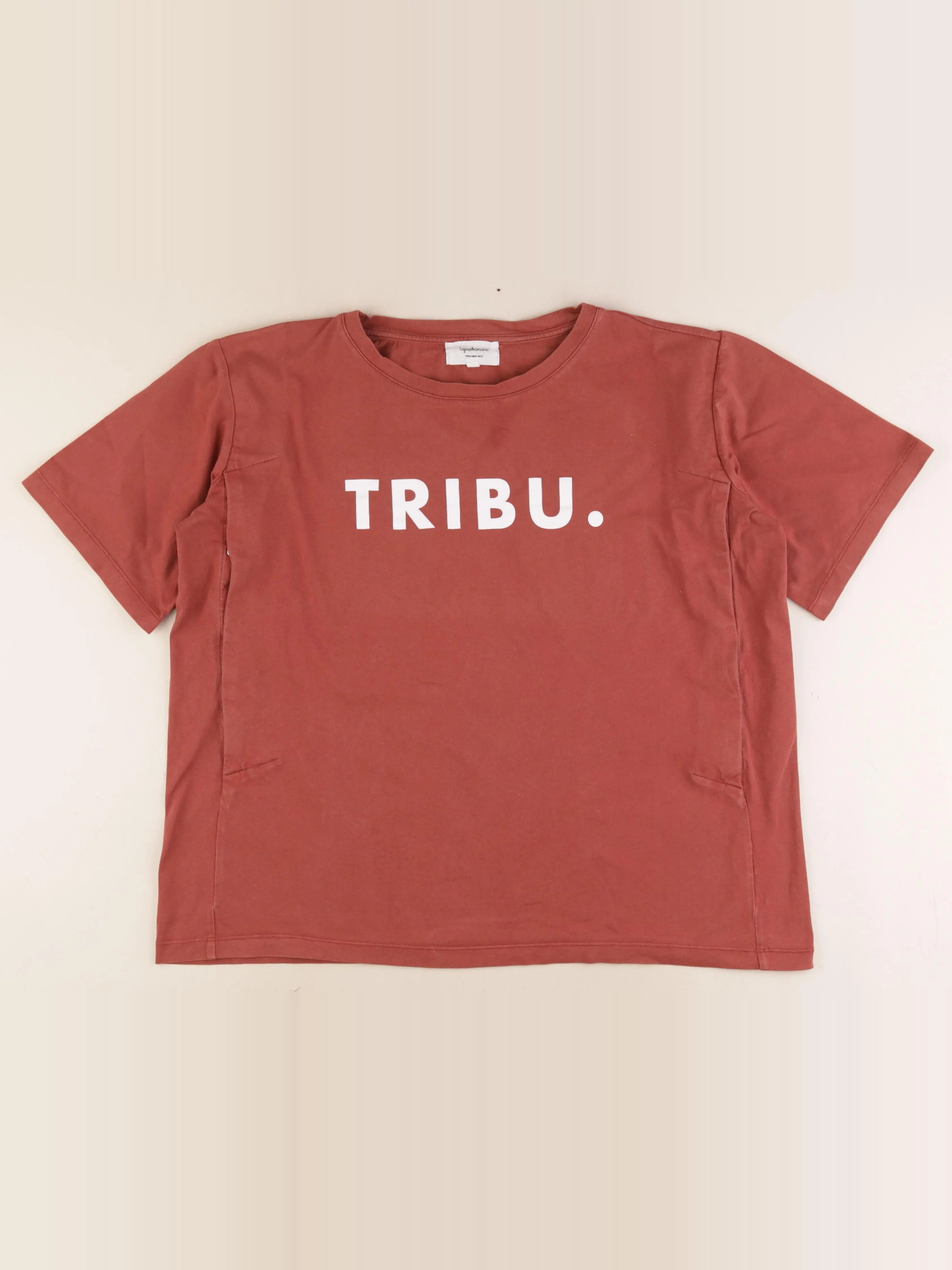 Tajine banane - tee-shirt grossesse, allaitement marron - l