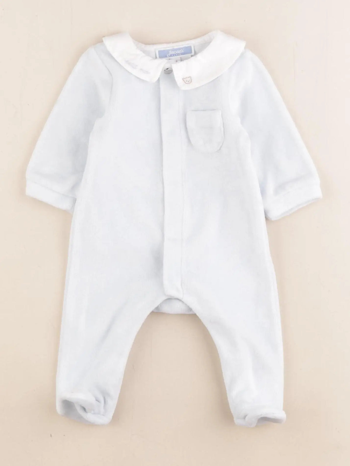 Jacadi - pyjama velours bleu - 1 mois