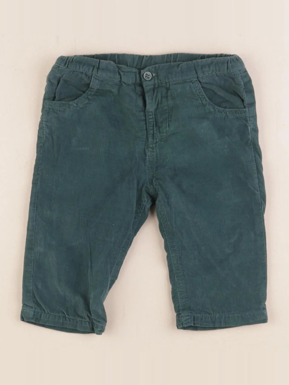 Natalys - pantalon vert - 6 mois