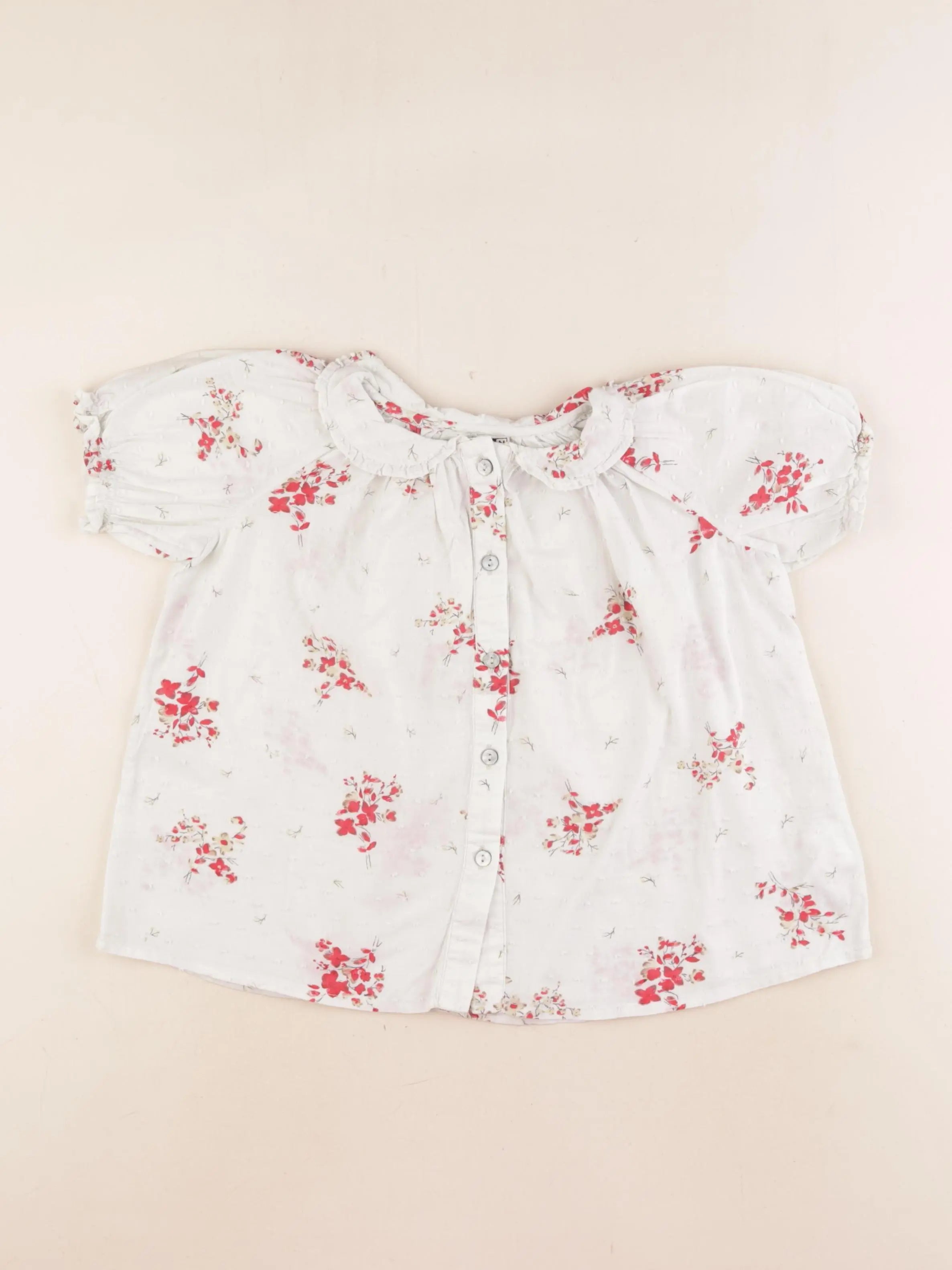 Bonton - blouse vert, rouge - 6 ans