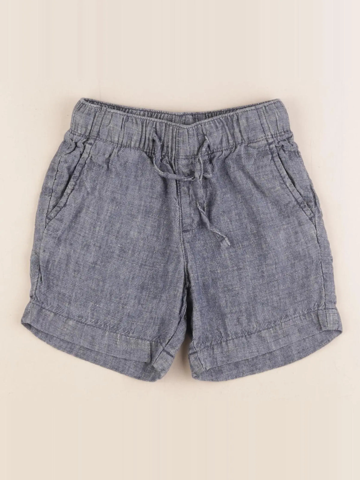 Monoprix - short bleu - 4 ans