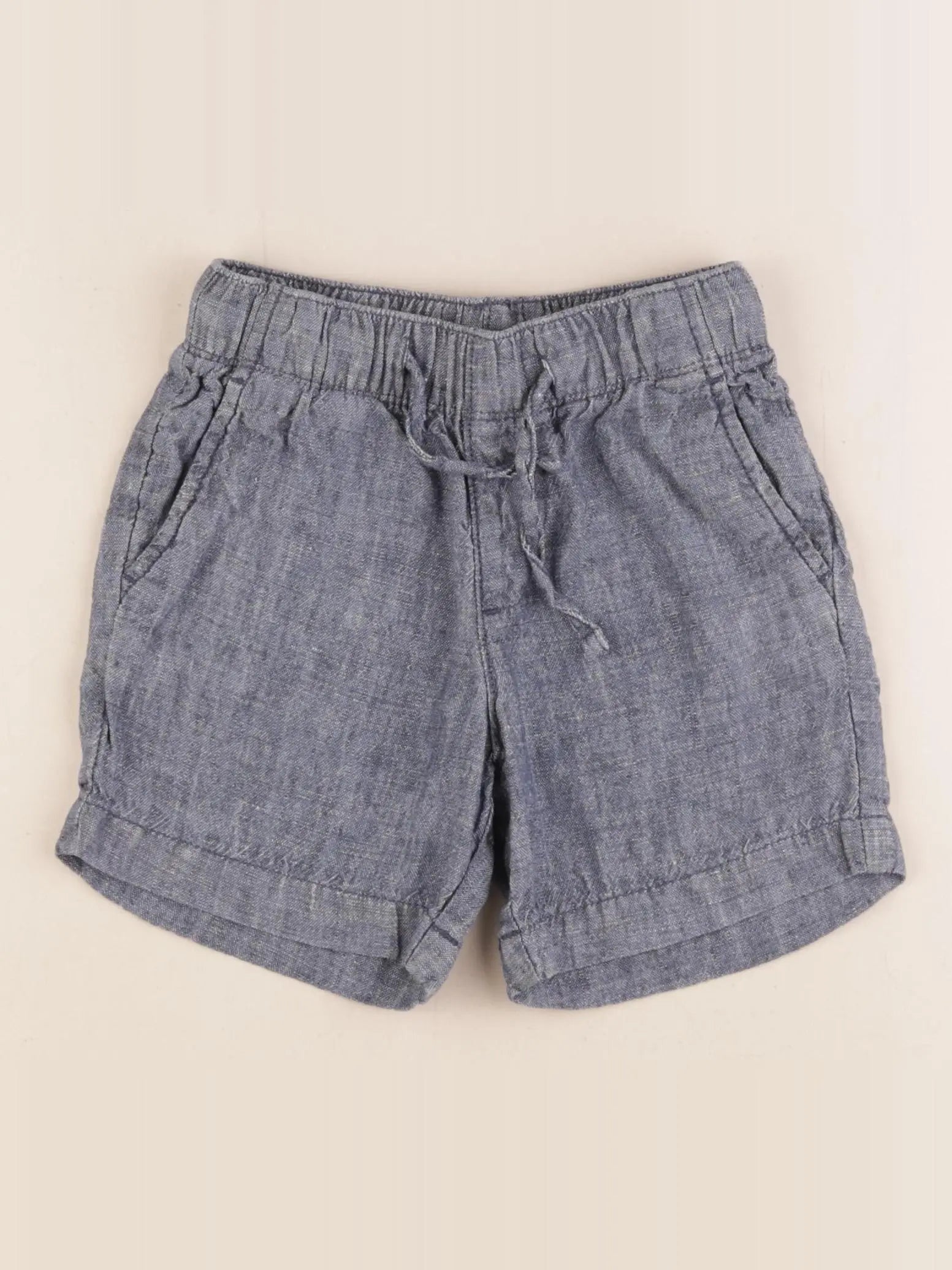 Monoprix - short bleu - 4 ans