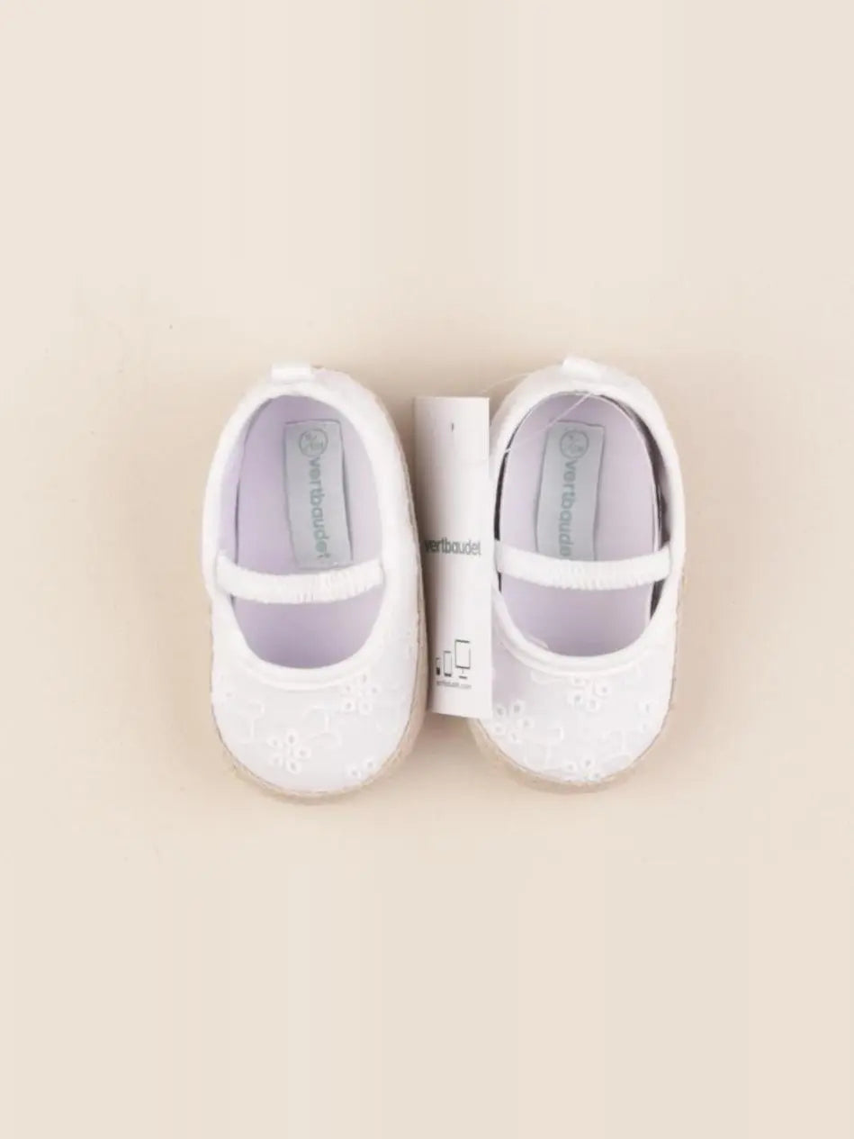 Vertbaudet - chaussons blanc - pointure 18/19