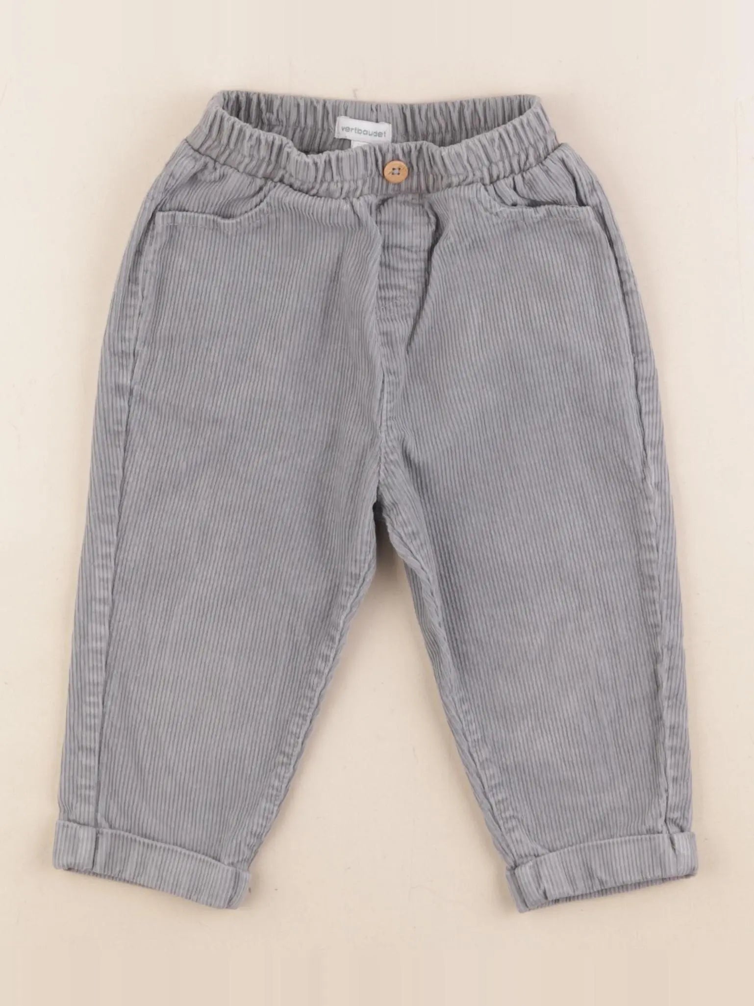 Vertbaudet - pantalon bleu - 18 mois