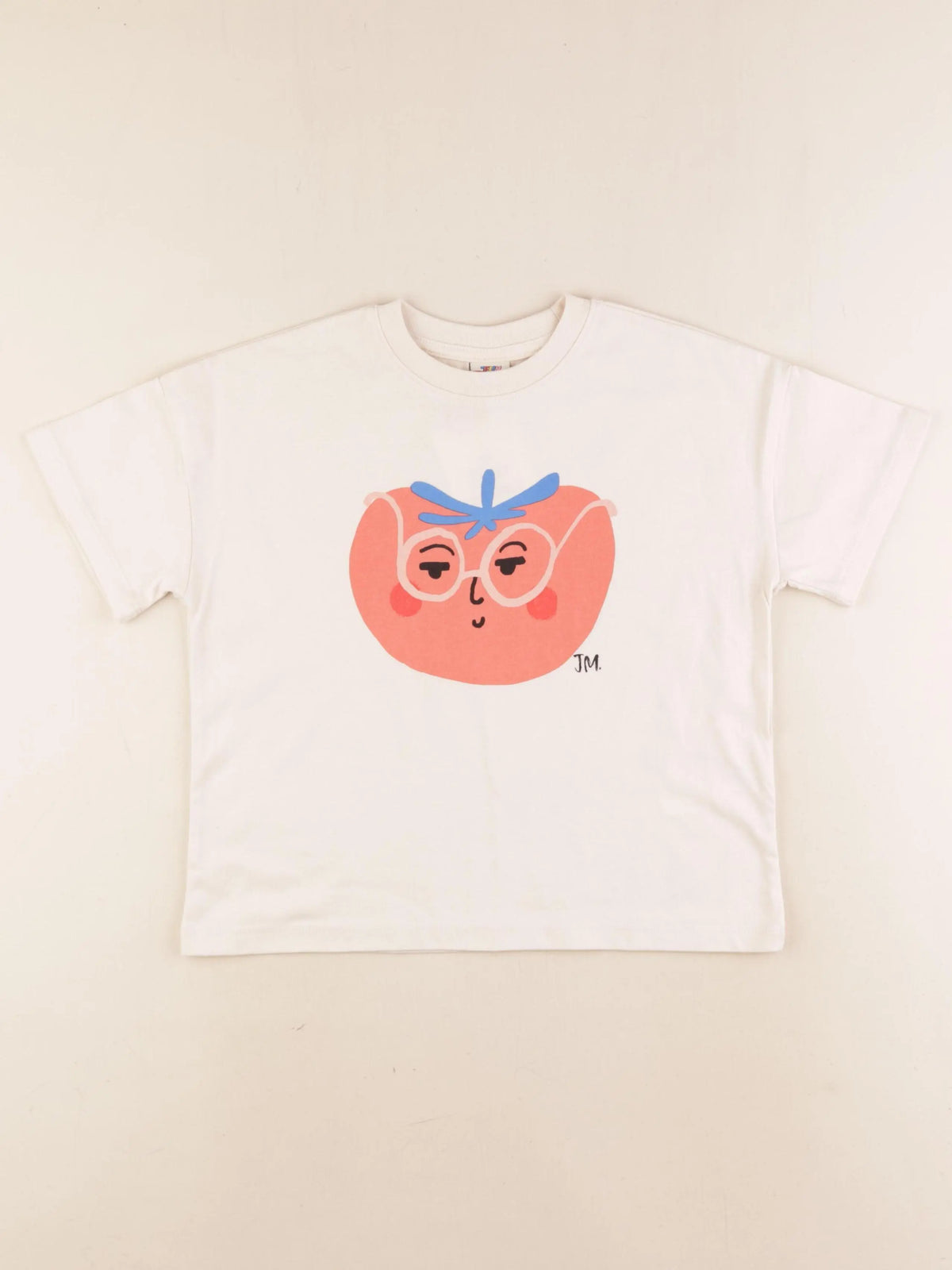 Jellymallow - tee-shirt beige - 4/5 ans