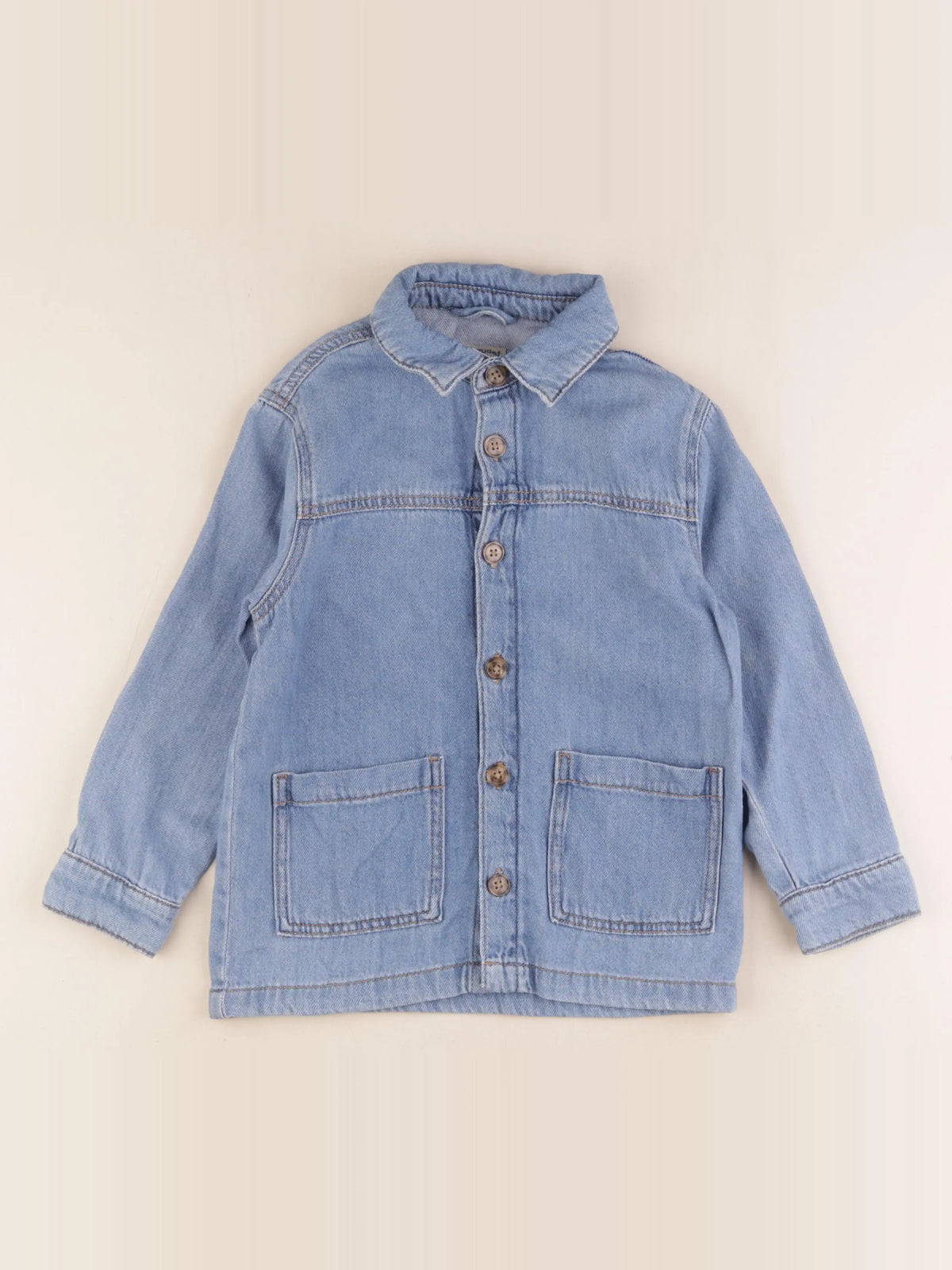 Vertbaudet - chemise bleu - 6 ans