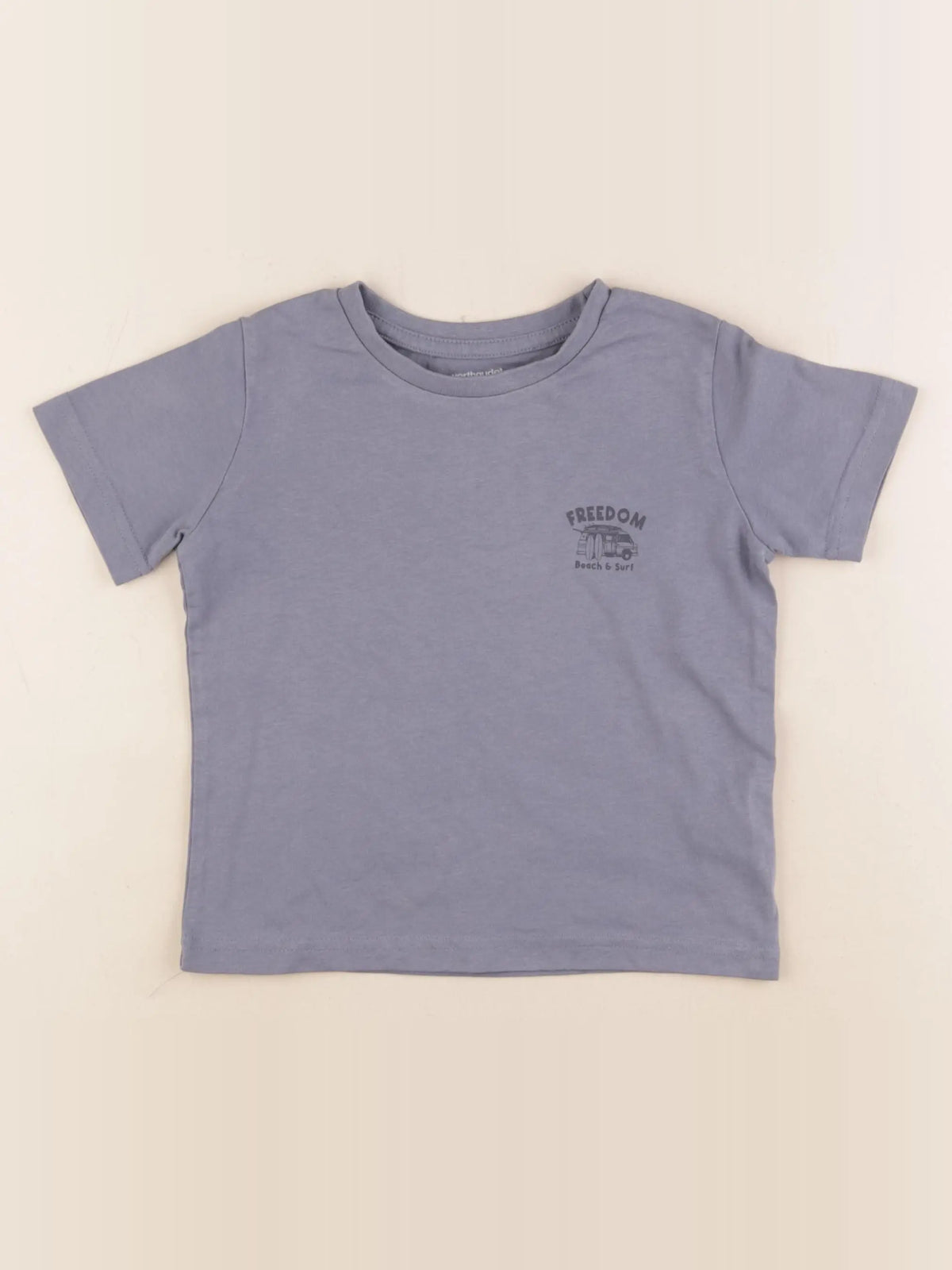 Vertbaudet - tee-shirt bleu - 4 ans