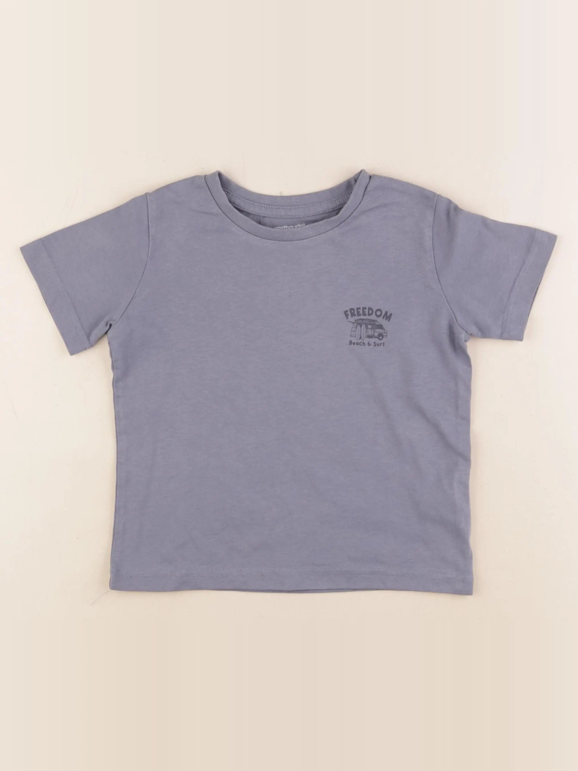 Vertbaudet - tee-shirt bleu - 4 ans