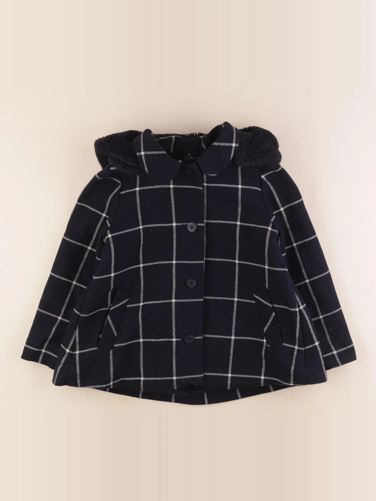 Jacadi - manteau bleu, gris - 6 ans