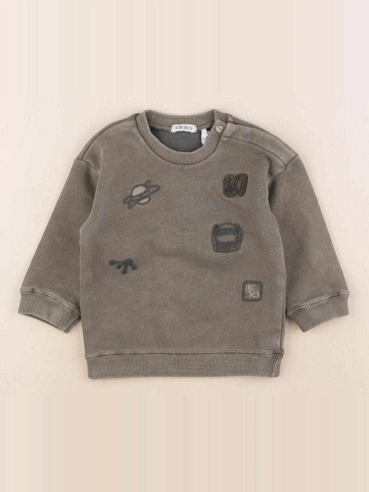 IKKS - sweat vert - 12 mois